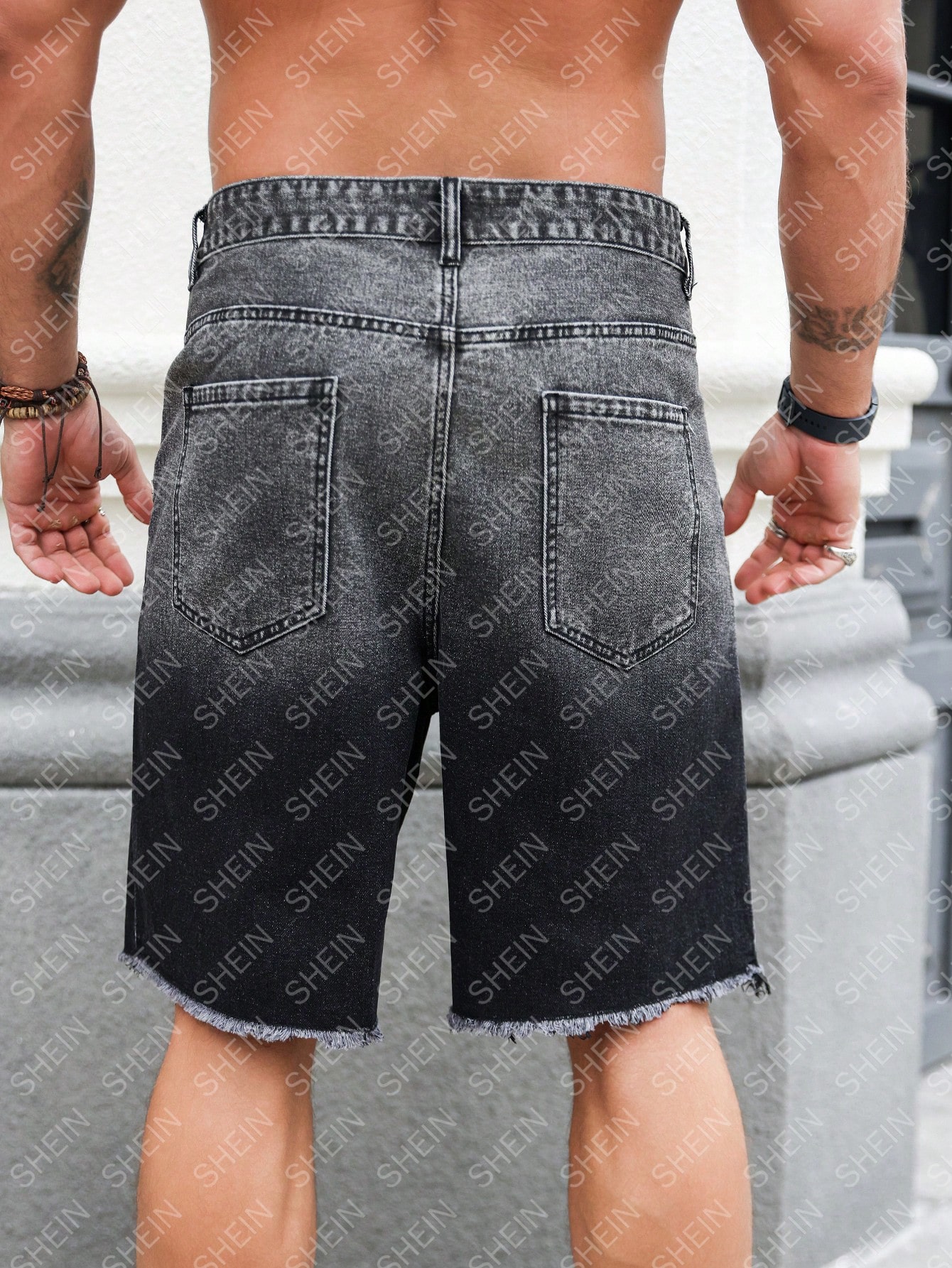 Men Plus Size Denim Shorts