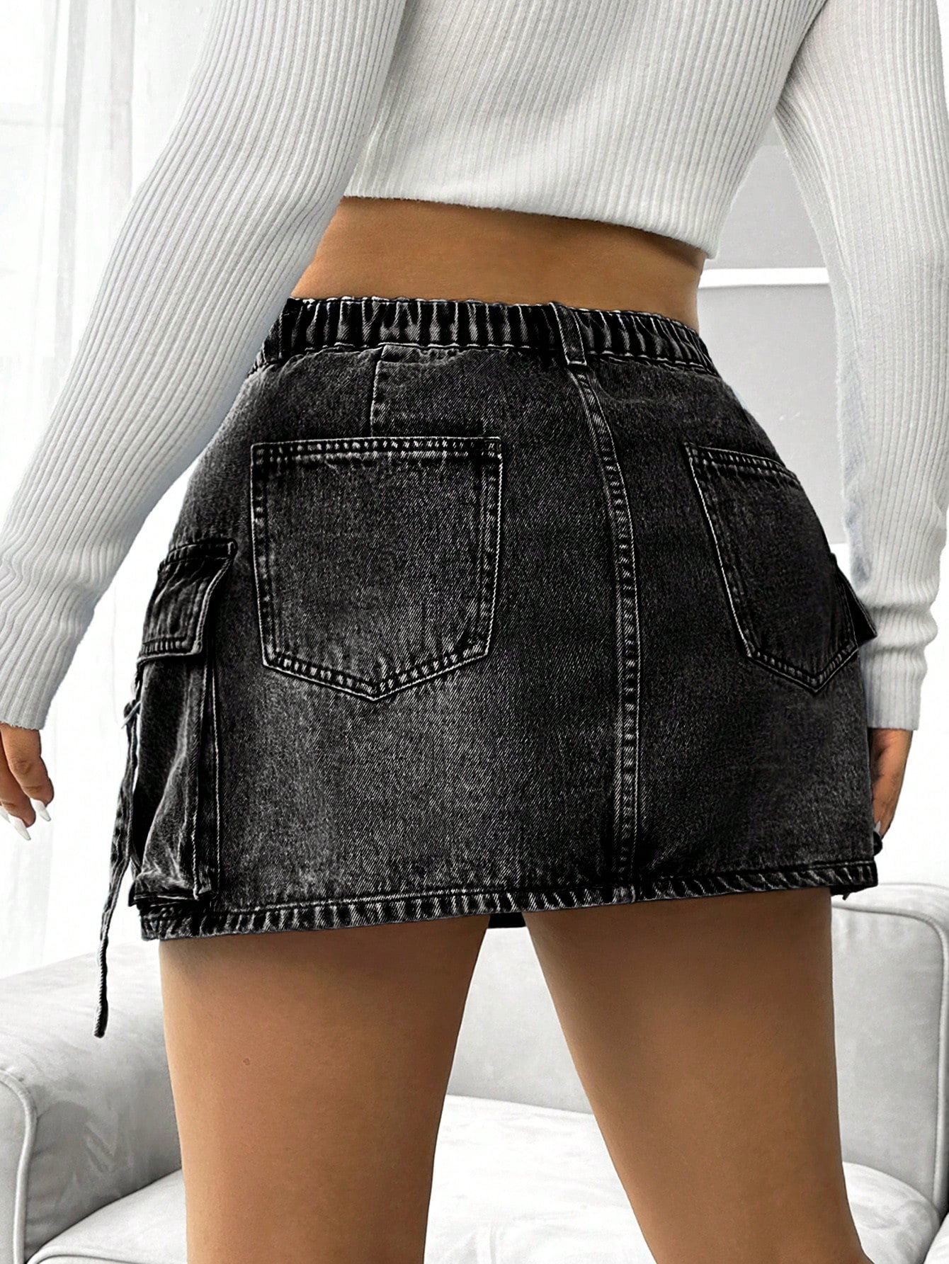 Plus Size Denim Skirts