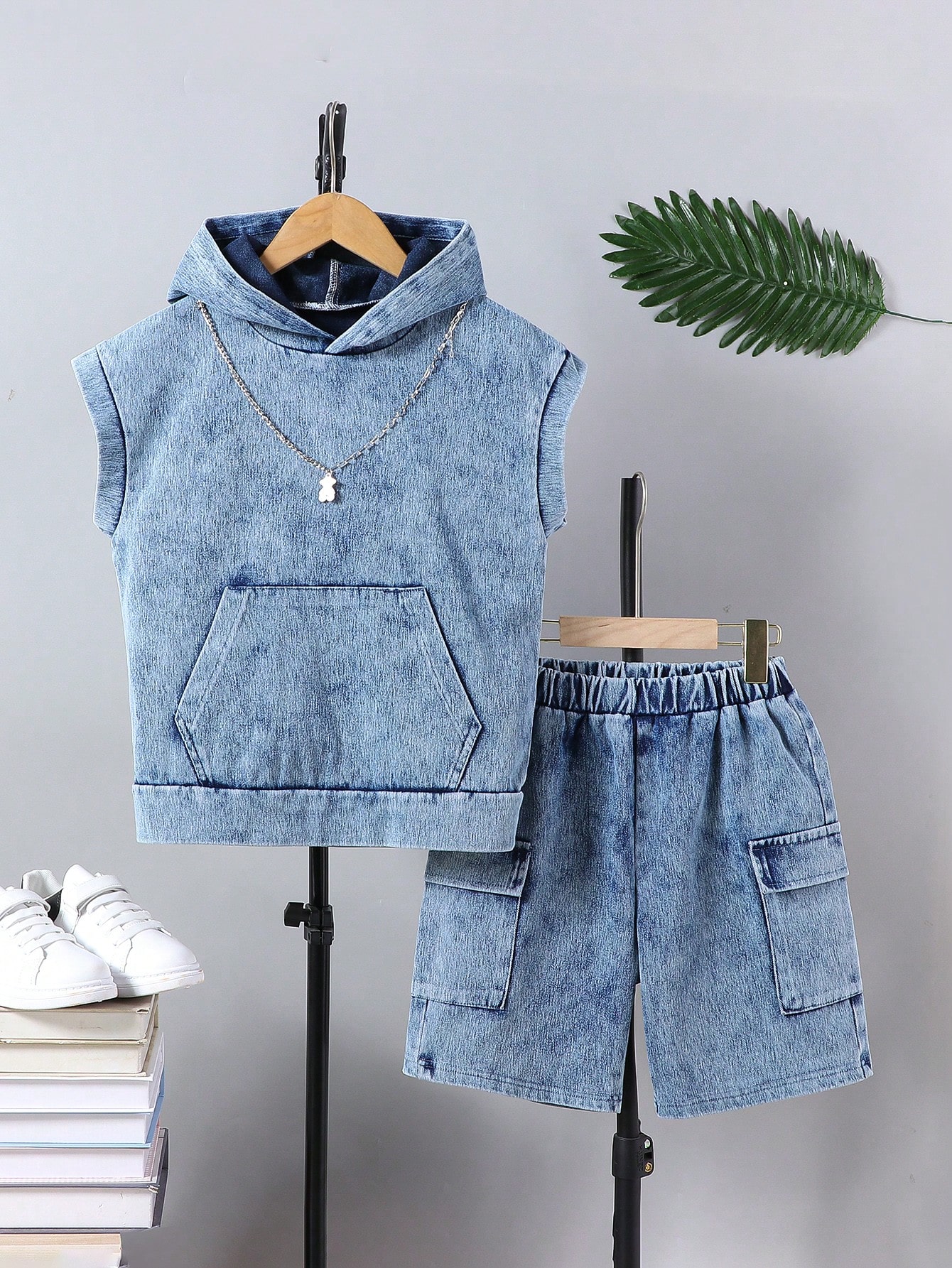 Tween Boys Denim Two-piece Outfits