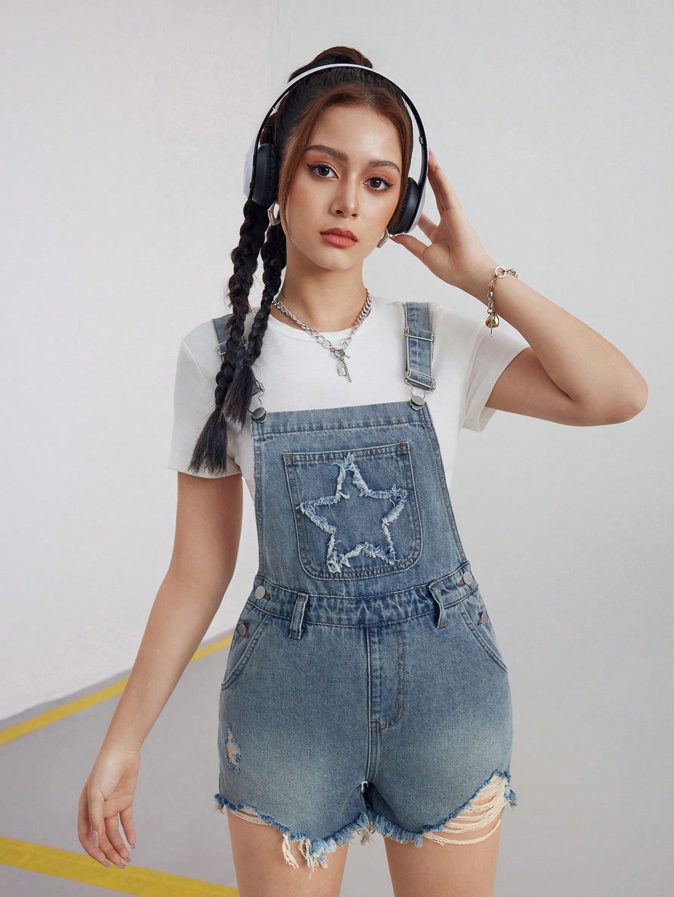 Teen Girls Denim Overalls & Jumpsuits