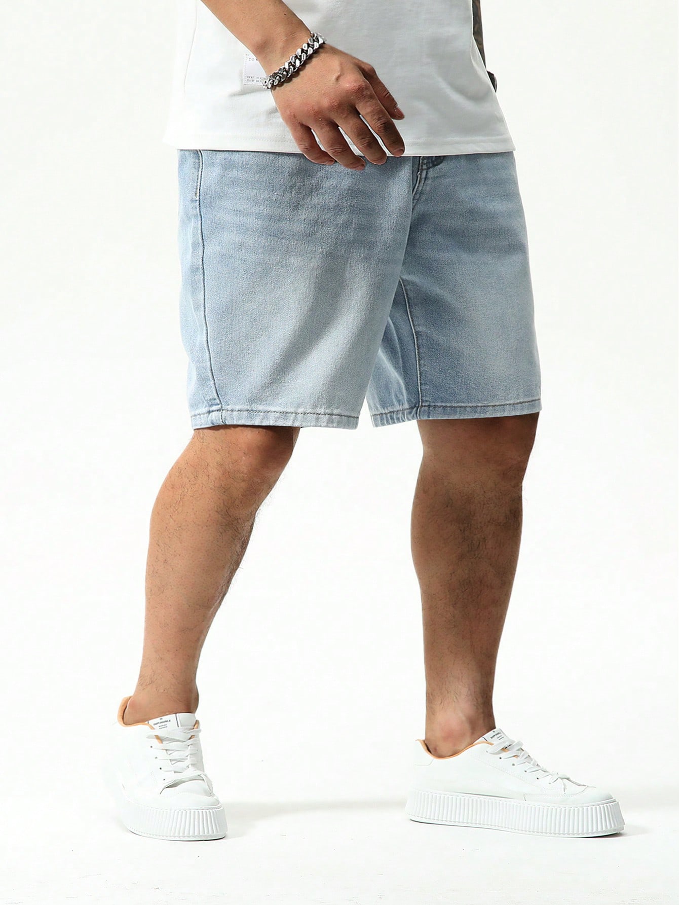 Men Plus Size Denim Shorts