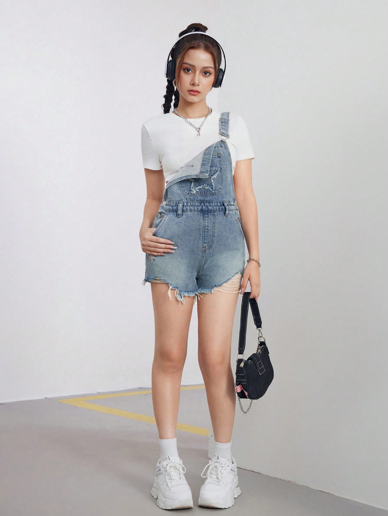 Teen Girls Denim Overalls & Jumpsuits