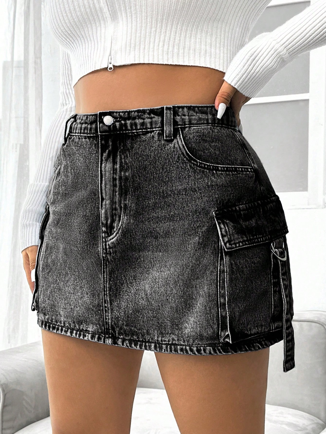 Plus Size Denim Skirts