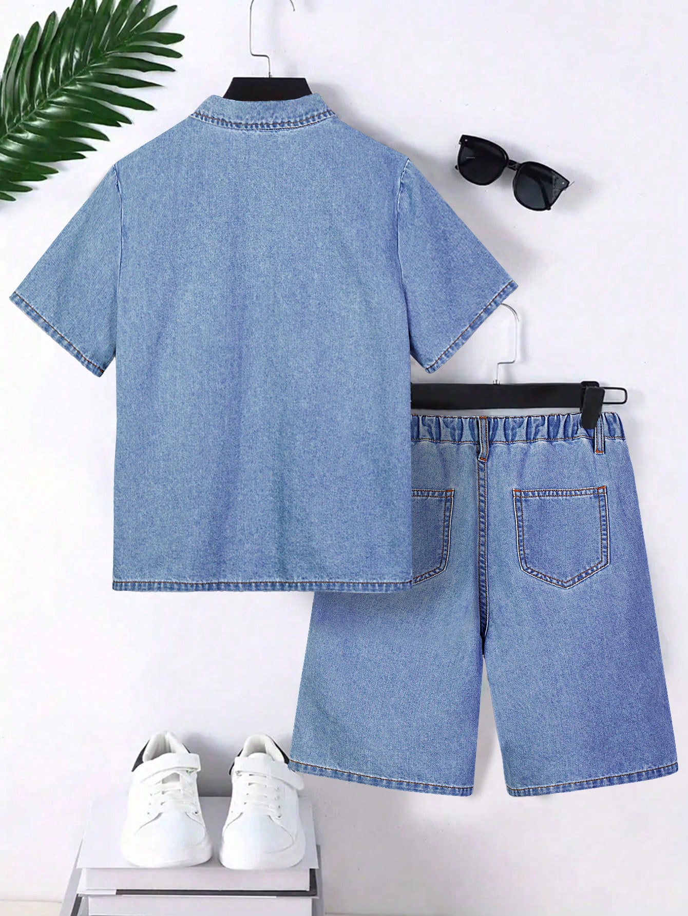 Tween Boys Denim Two-piece Outfits