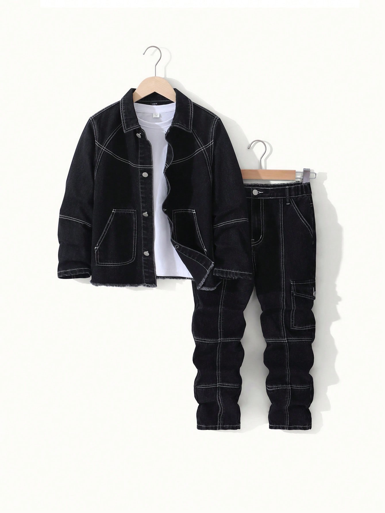 Tween Boys Denim Two-piece Outfits