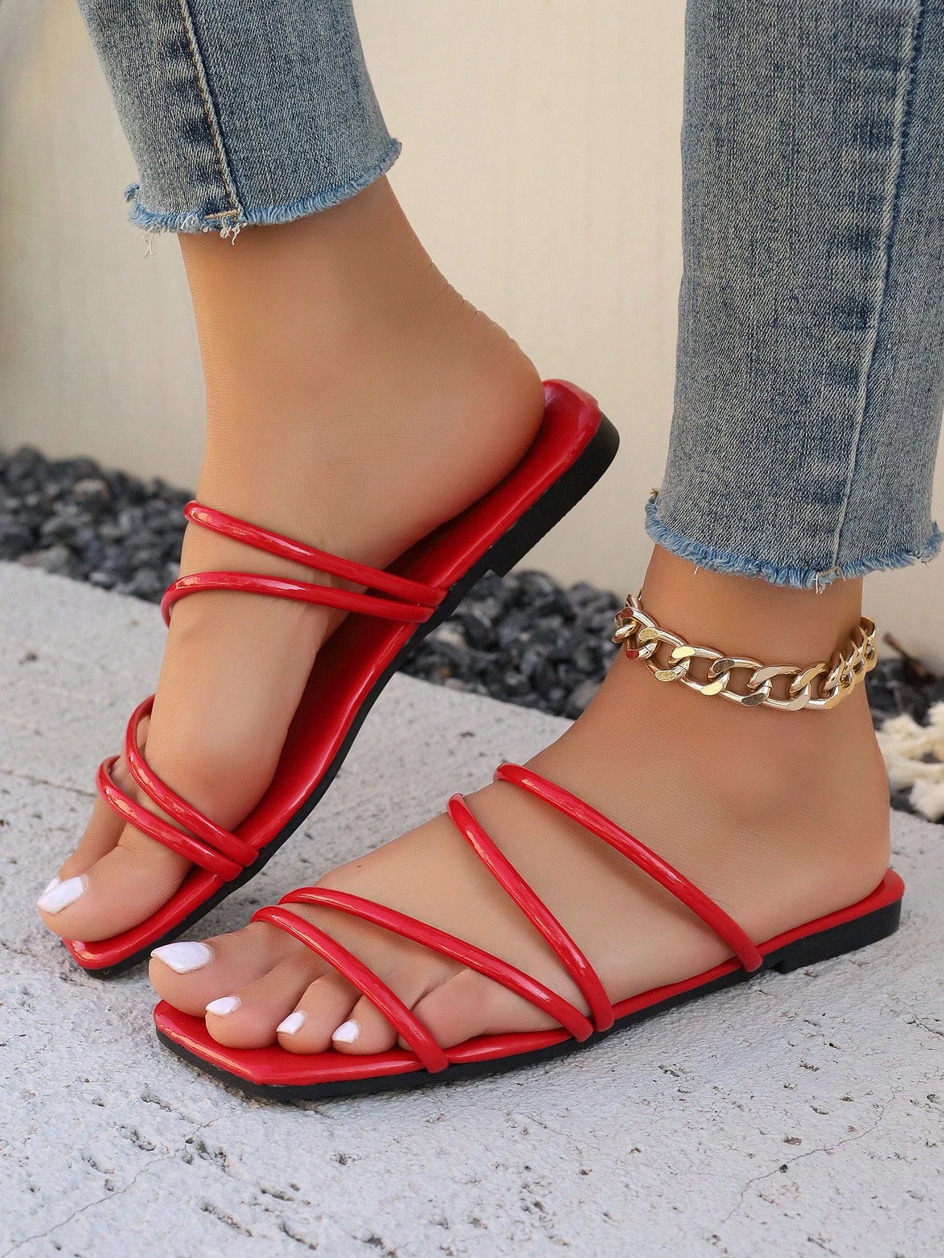 In Red Women Sandals