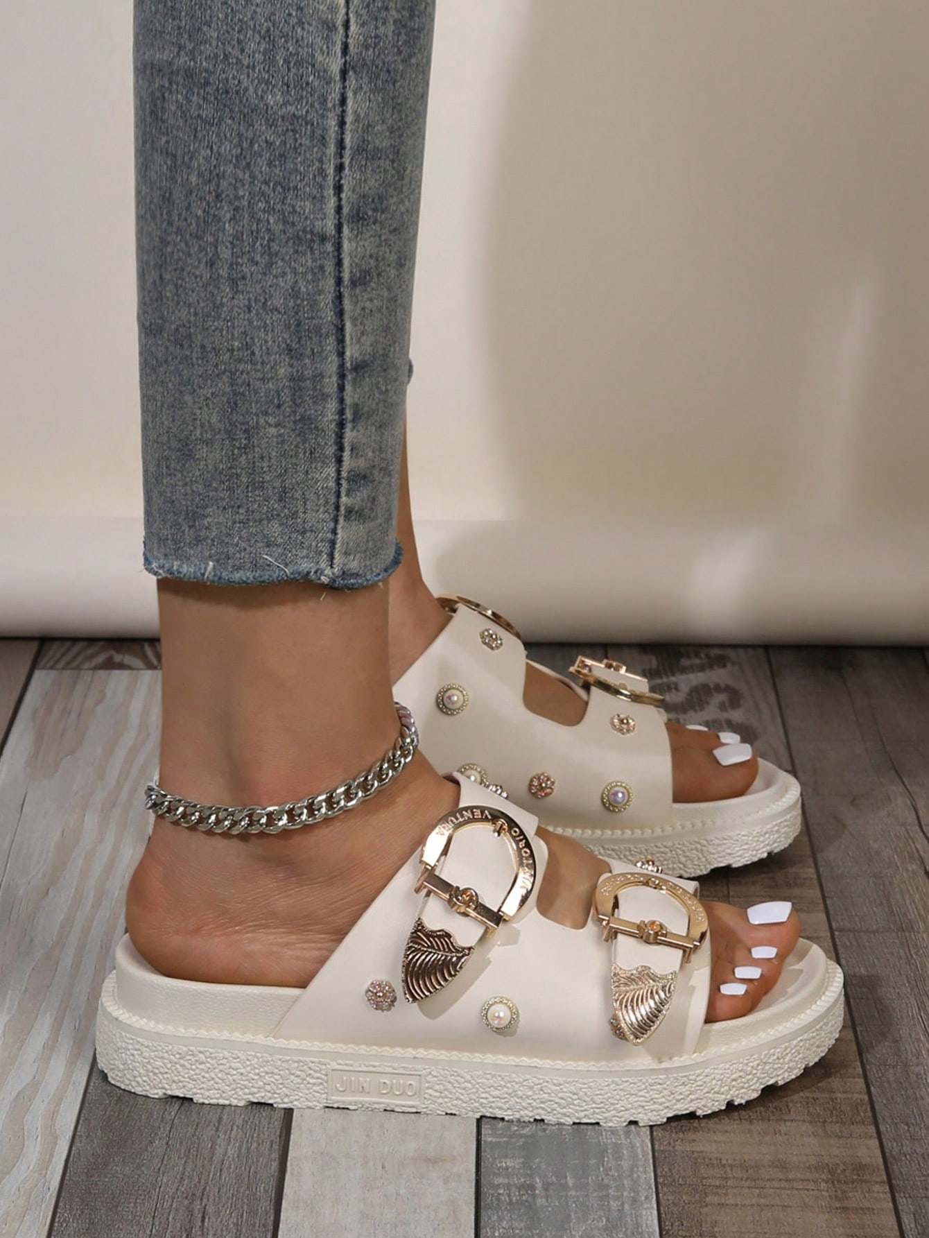 In Beige Women Platforms & Wedge Sandals