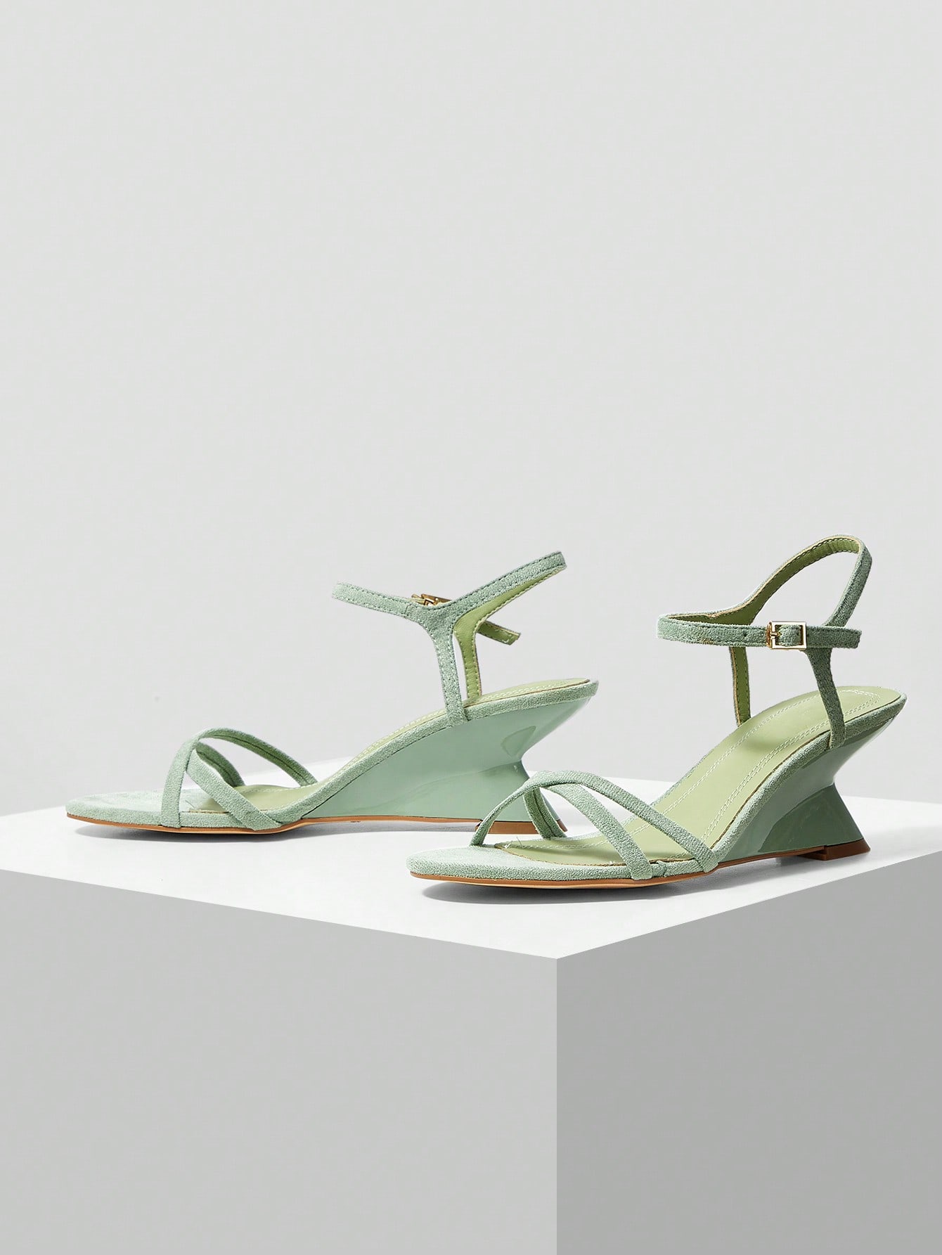 In Olive Green Women Sandals