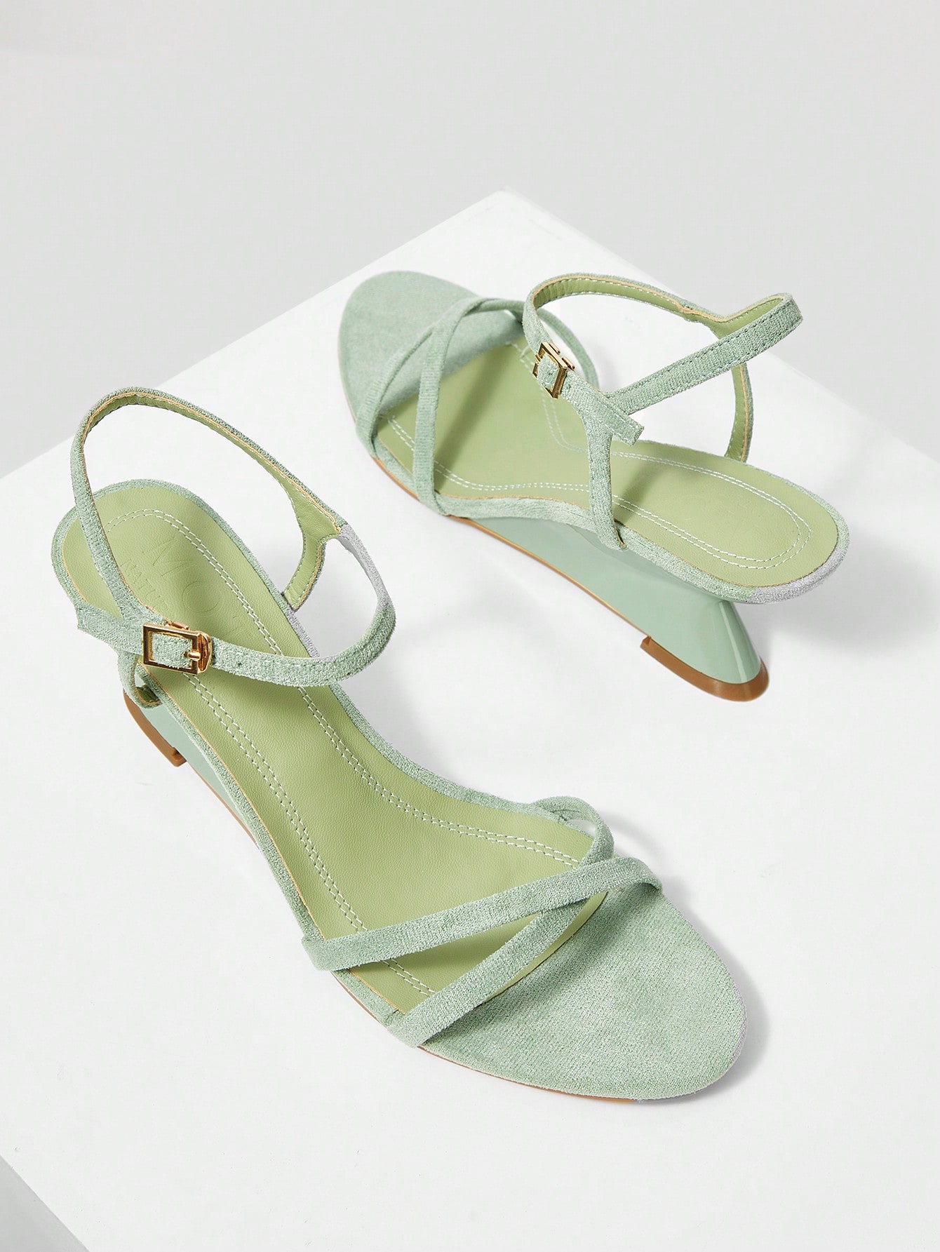 In Olive Green Women Sandals