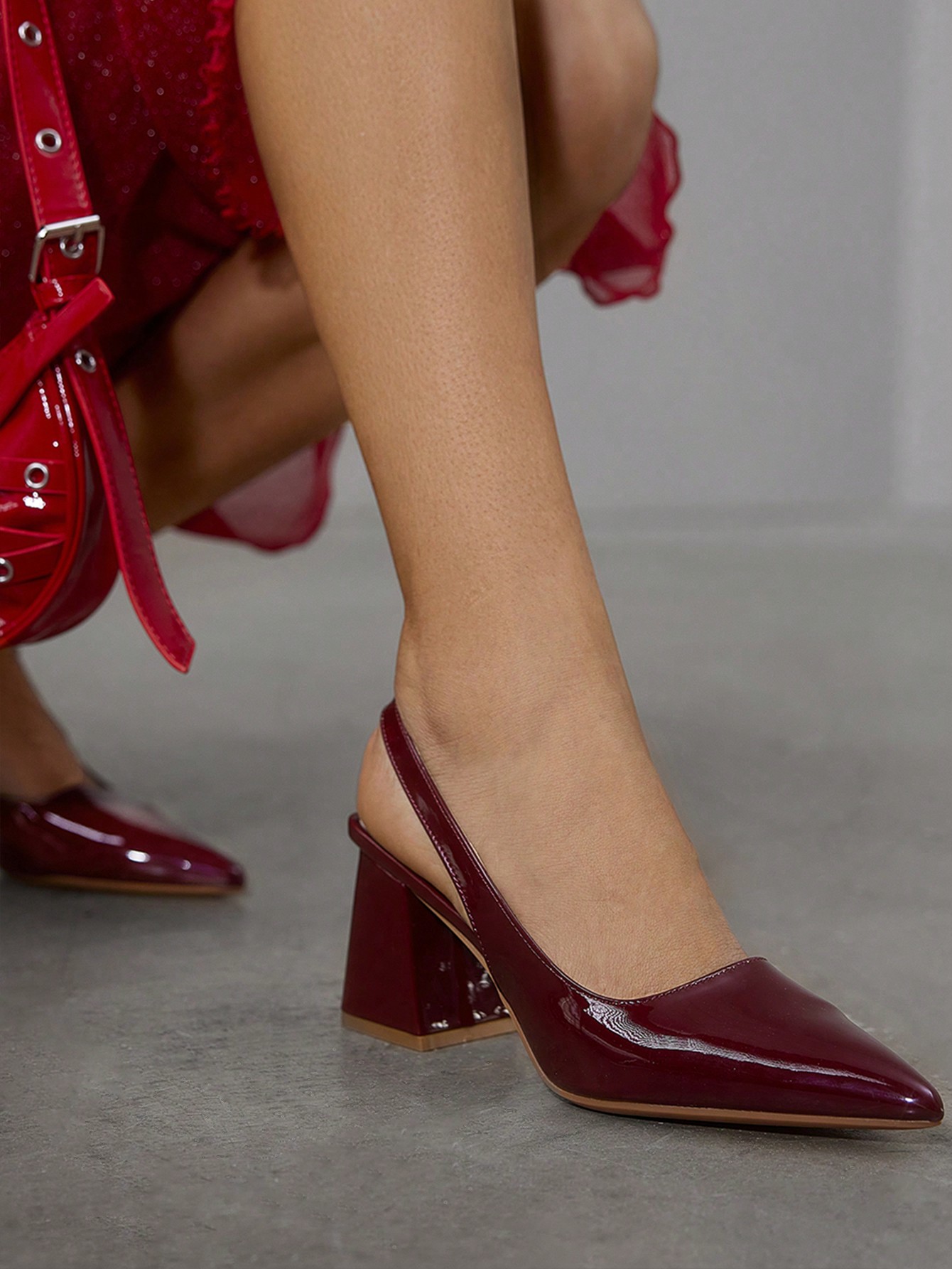 In Burgundy Women Pumps