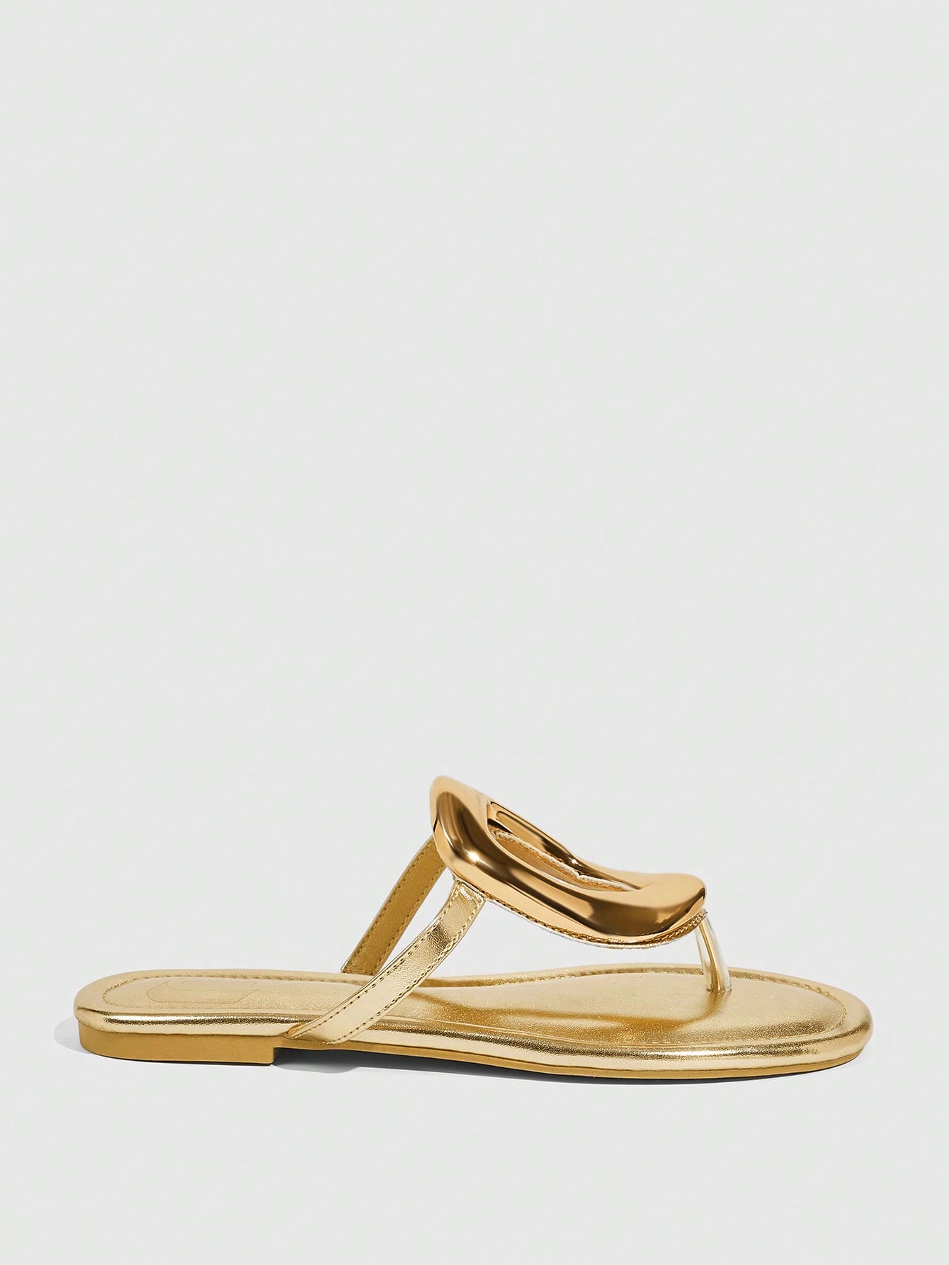 In Gold Women Slippers