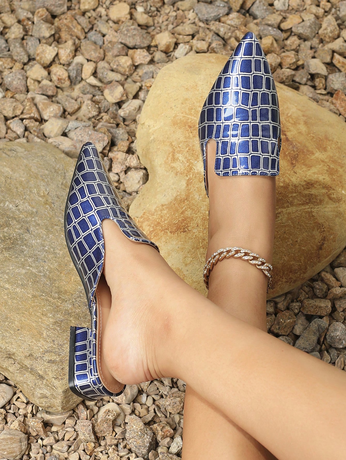 In Royal Blue Women Flats