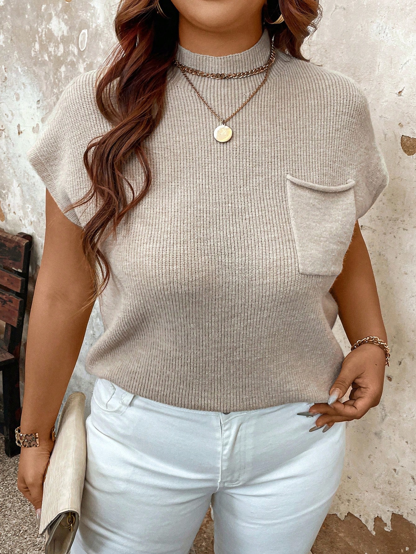 In Casual Plus Size Knit Tops