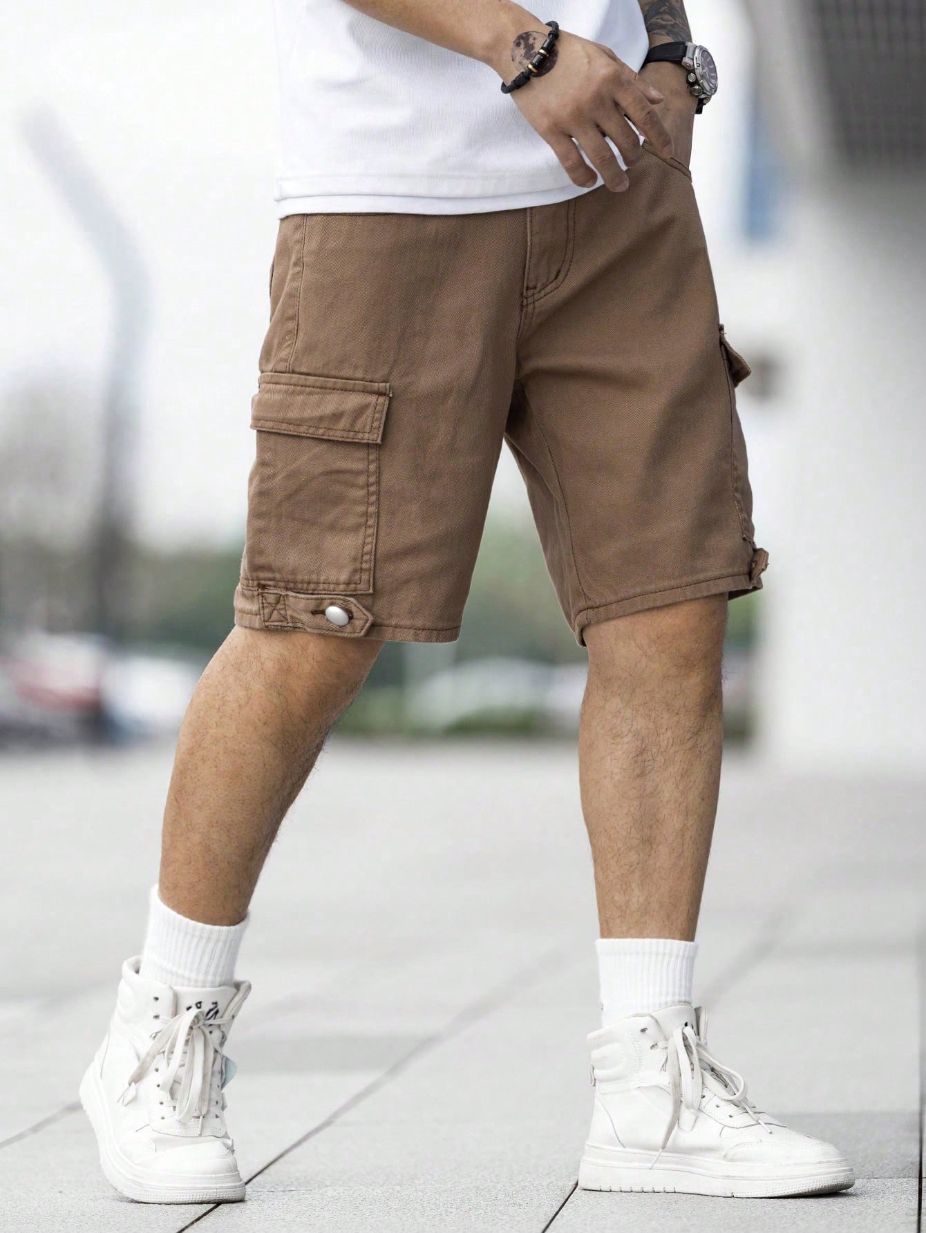 Men Plus Size Denim Shorts