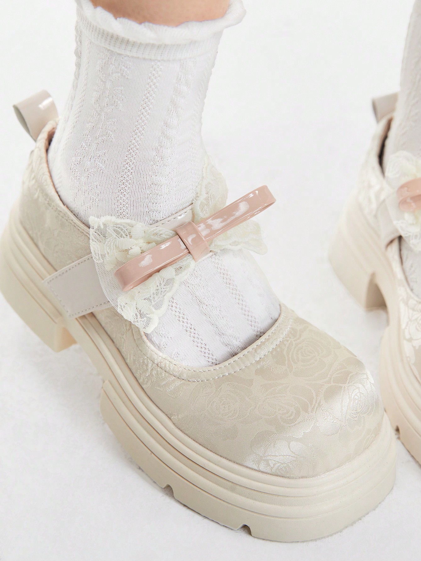 In Beige Women Wedges & Flatform