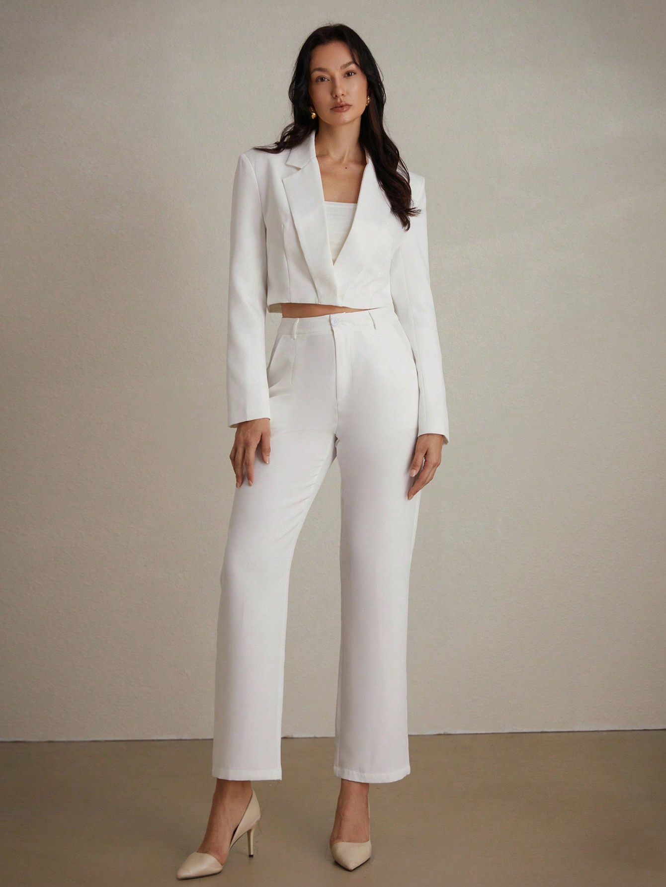 In White Women Suit Sets