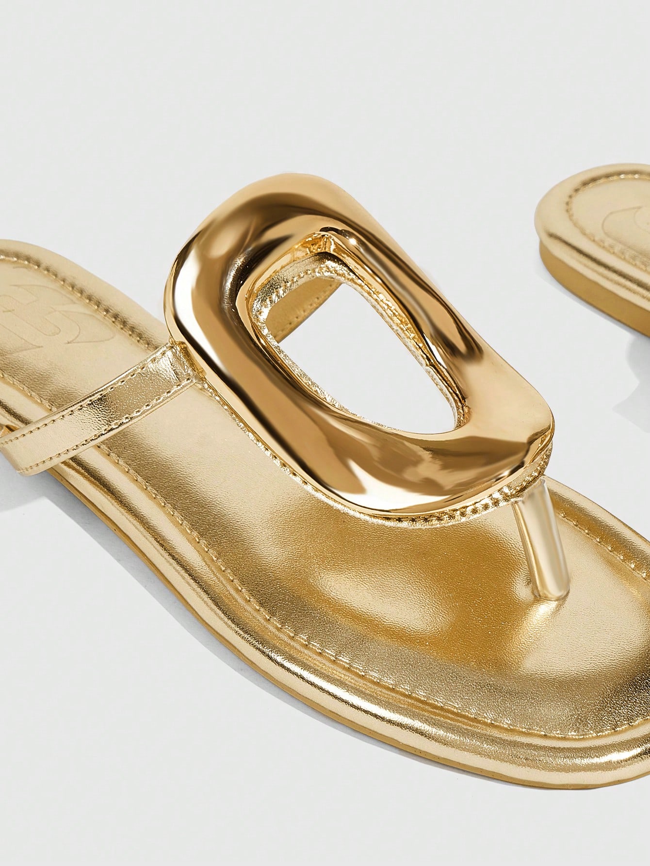 In Gold Women Slippers