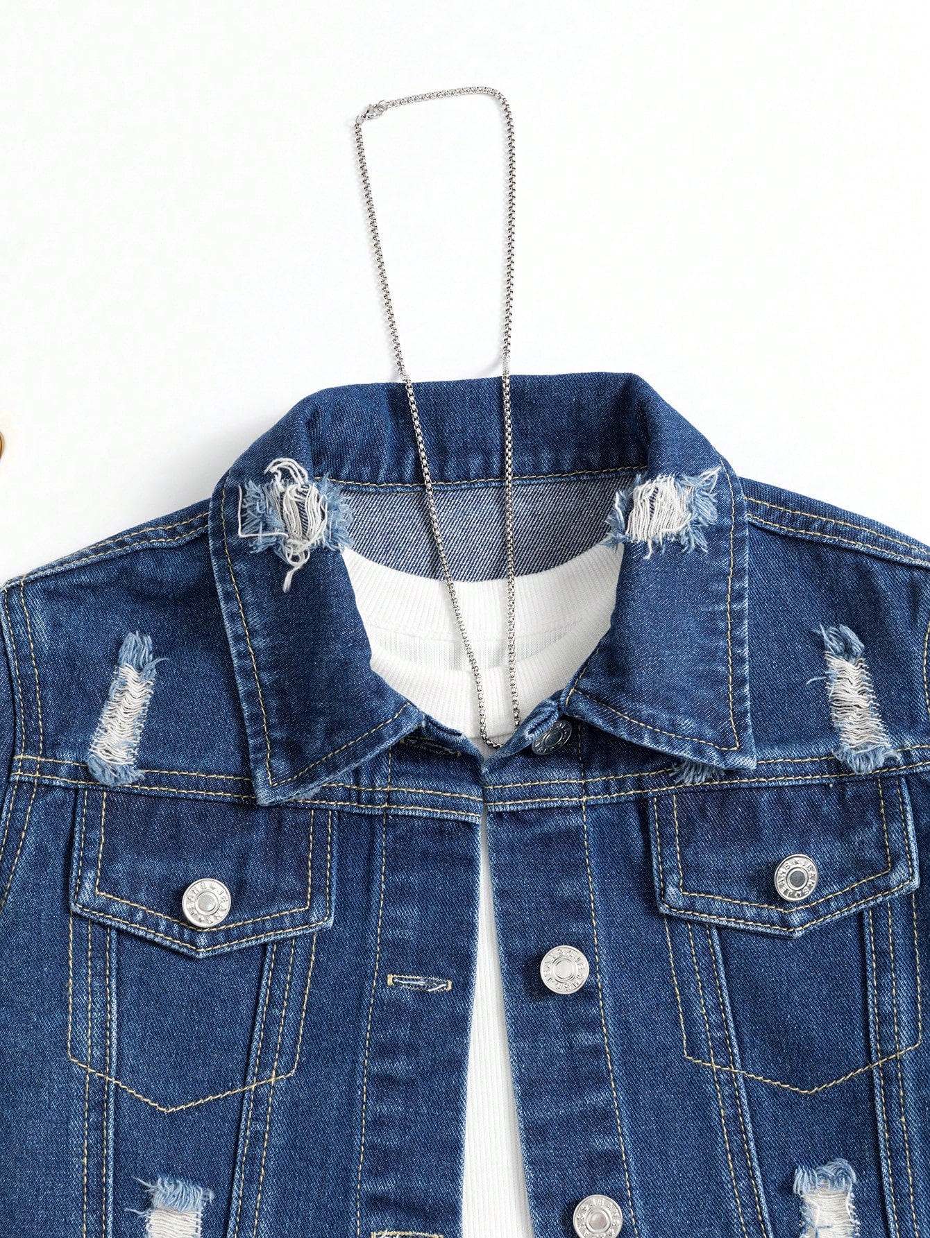 Tween Girls Denim Two-piece Outfits