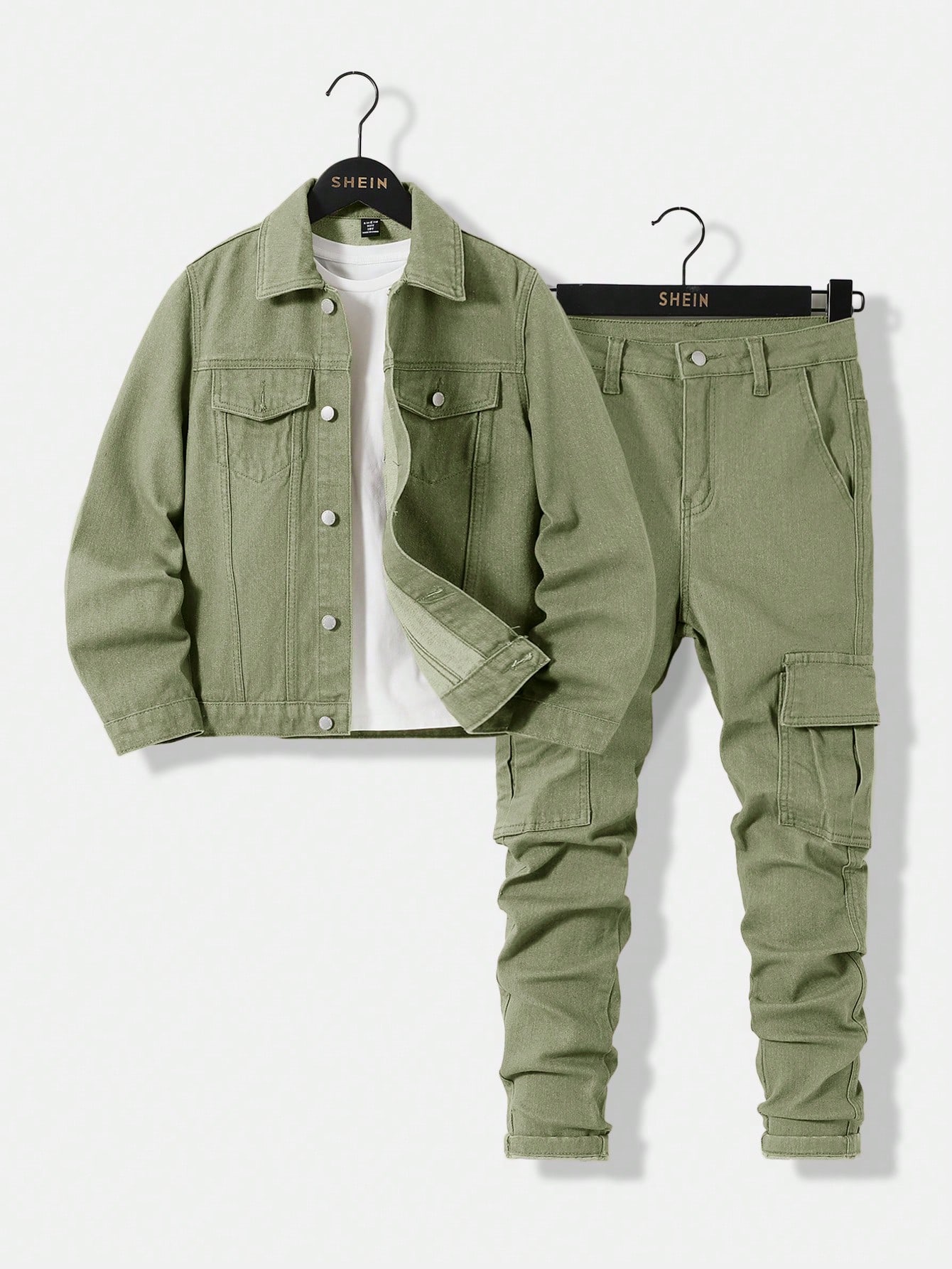 Tween Boys Denim Two-piece Outfits