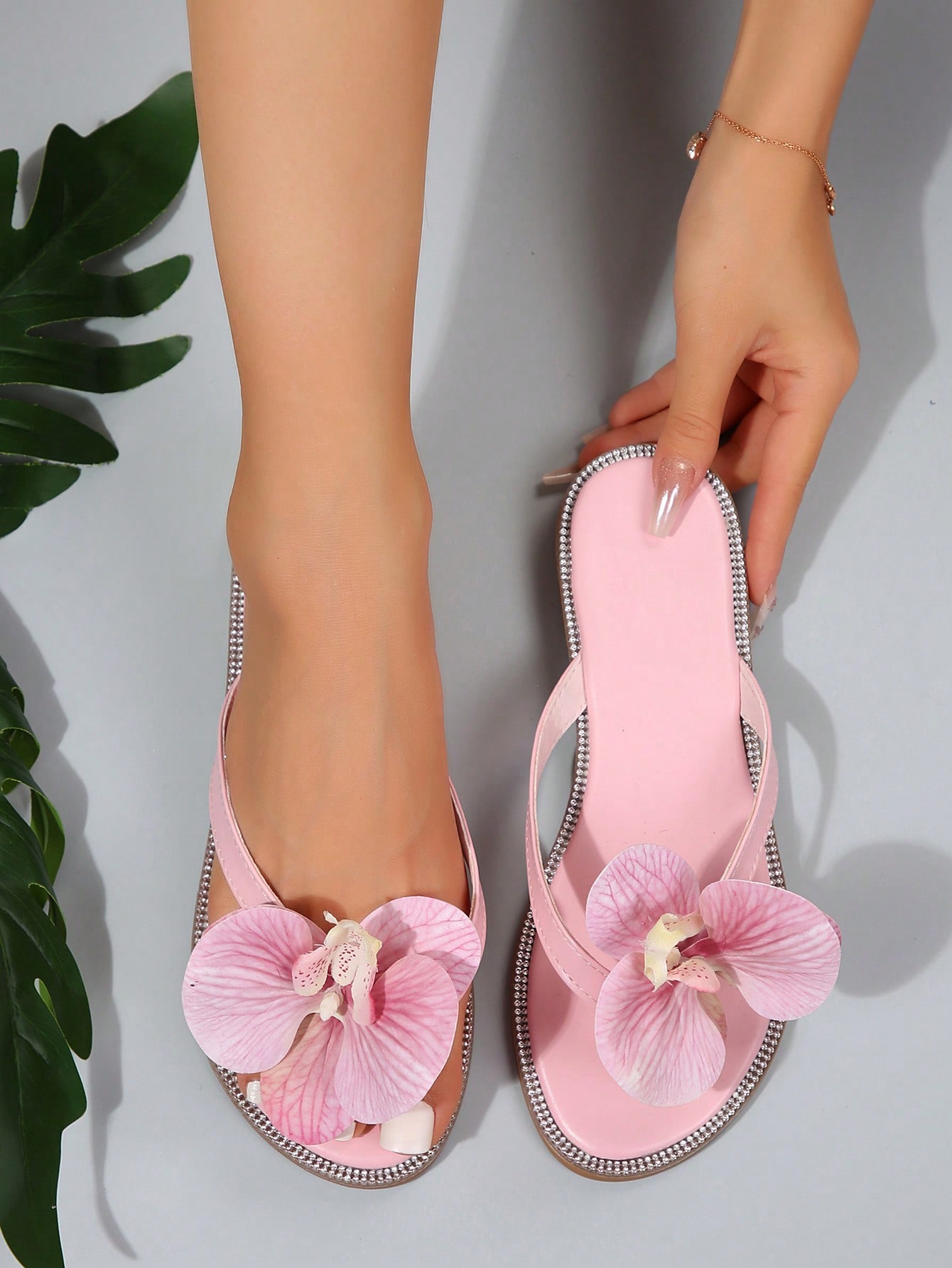 In Pink Women Flat Sandals