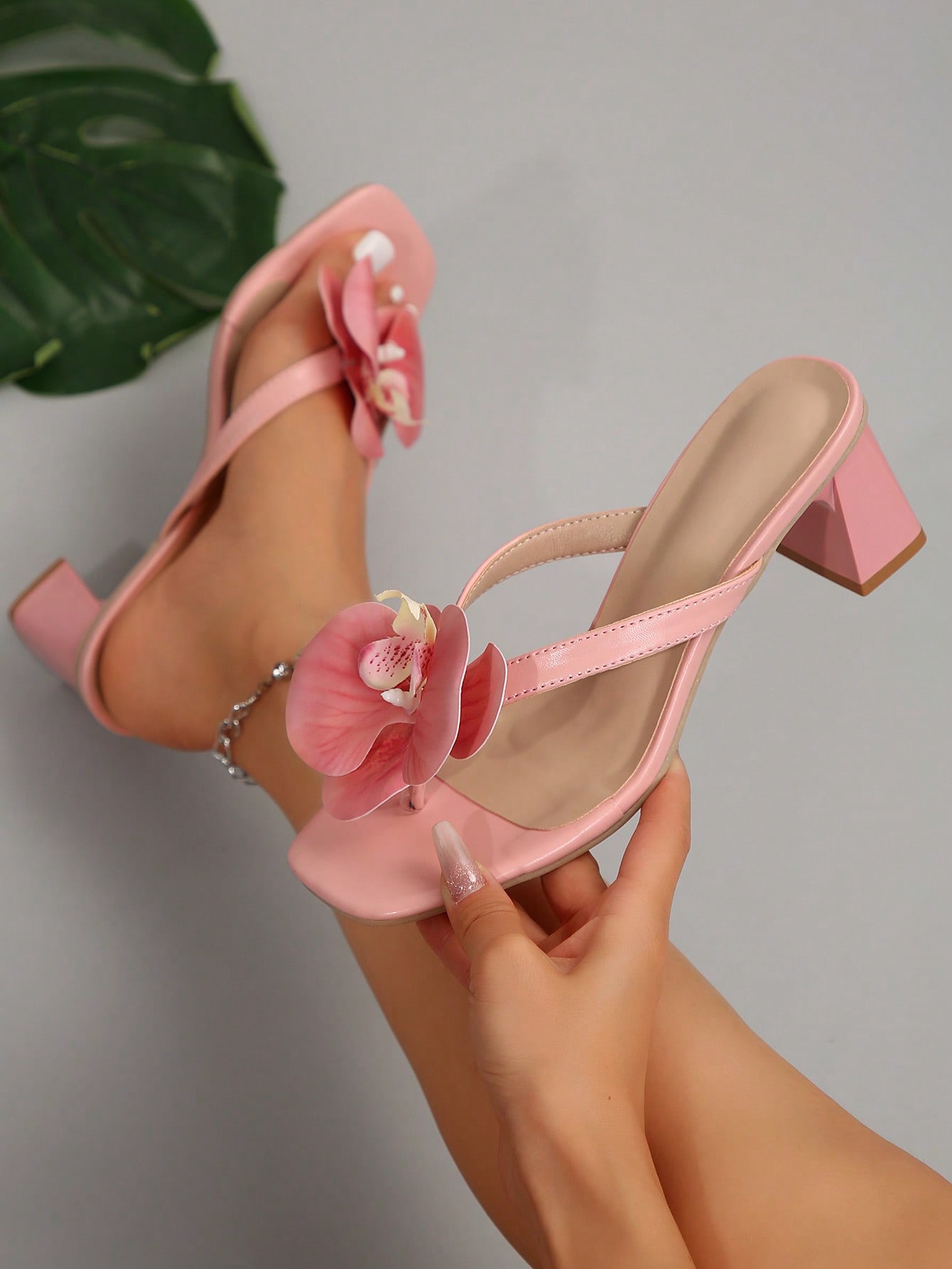 In Pink Women Heeled Sandals