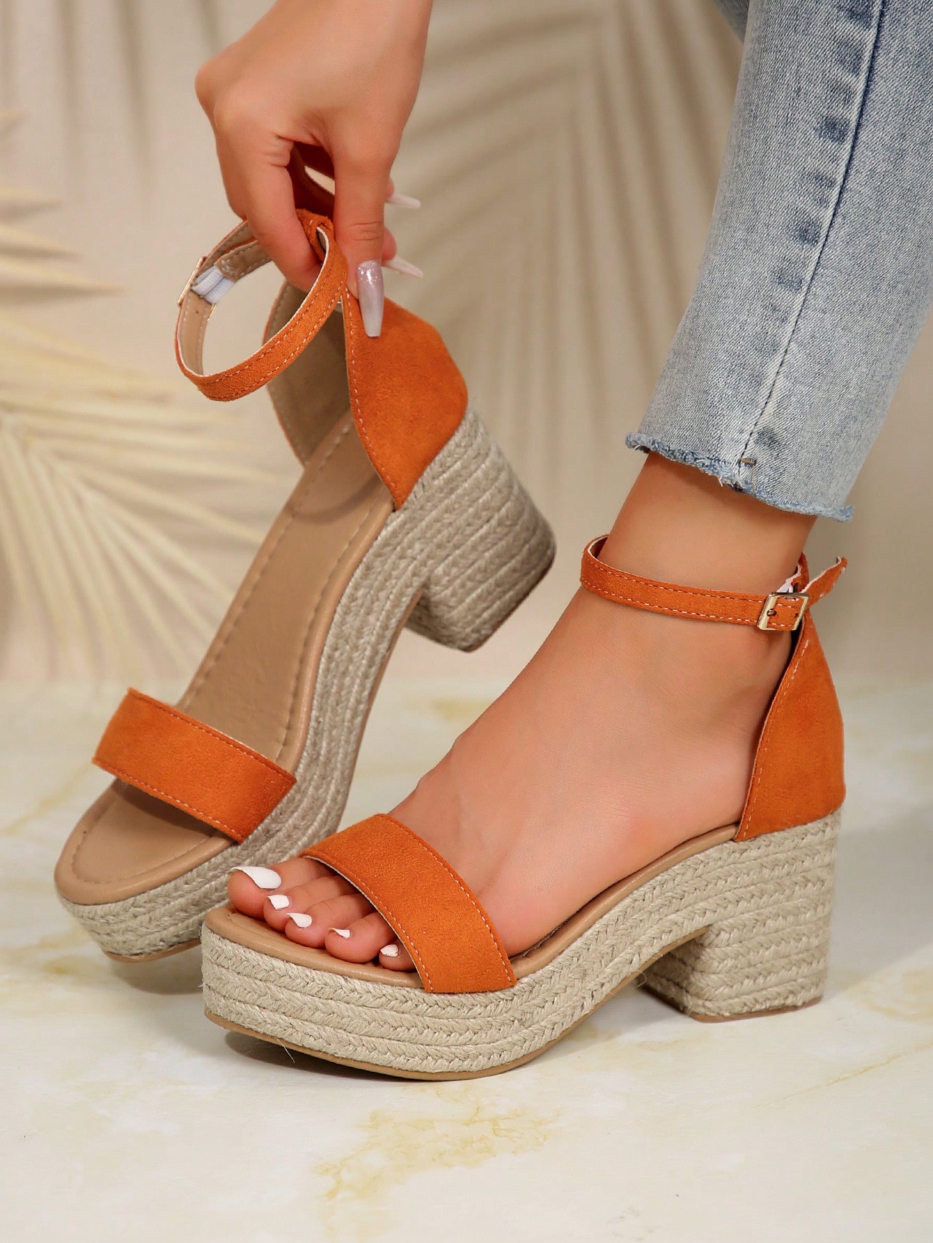 In Orange Women Platforms & Wedge Sandals