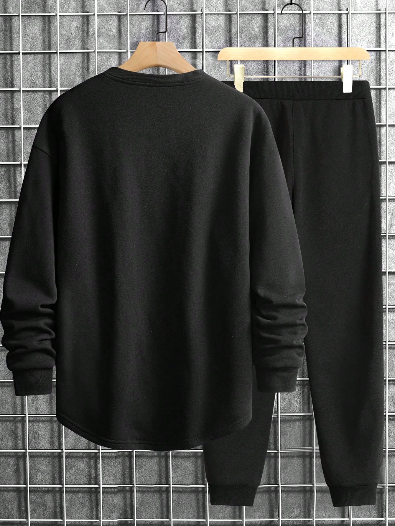 Men Plus Size Hoodie & Sweatshirt Co-ords