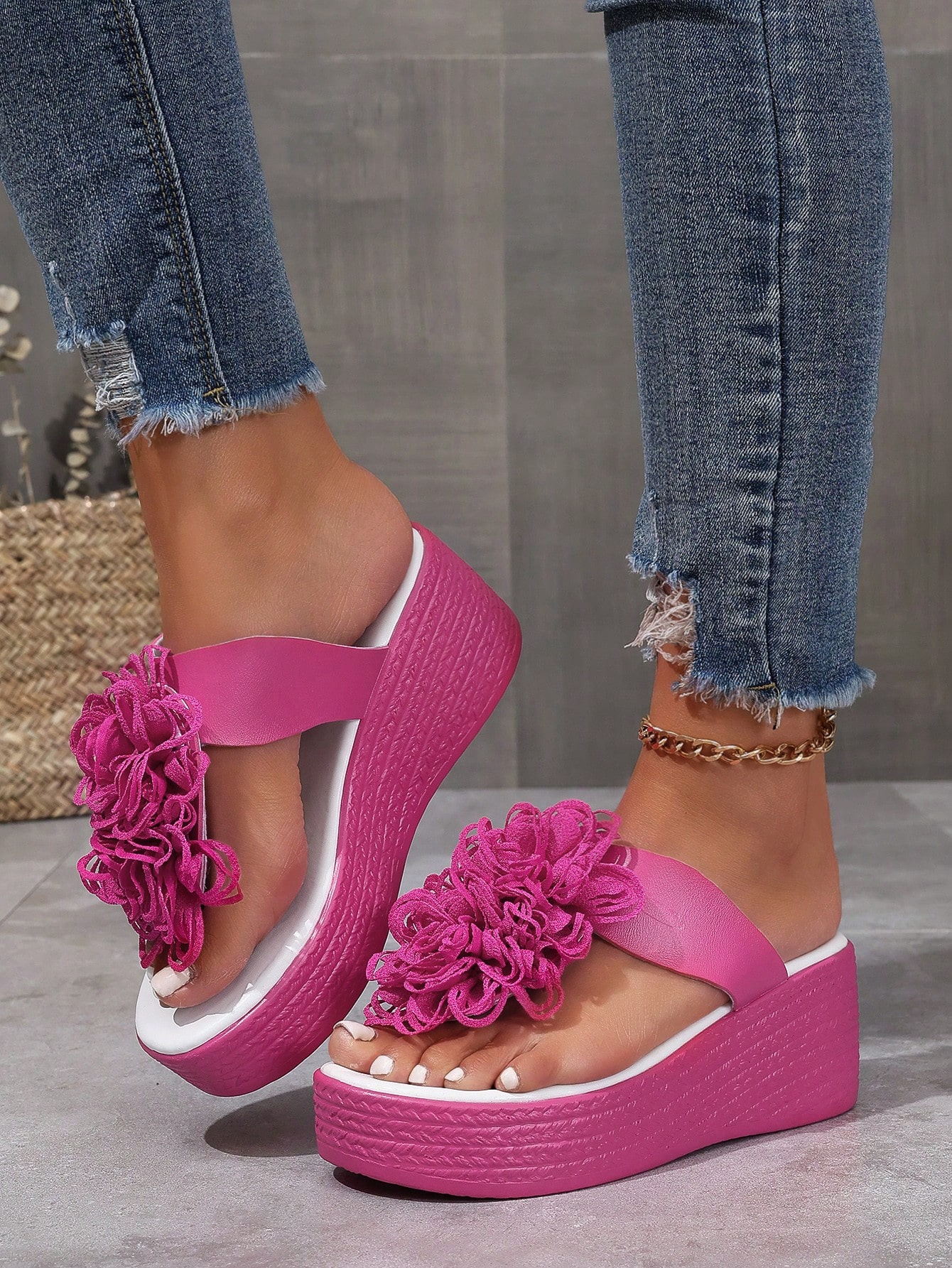 In Hot Pink Women Platforms & Wedge Sandals