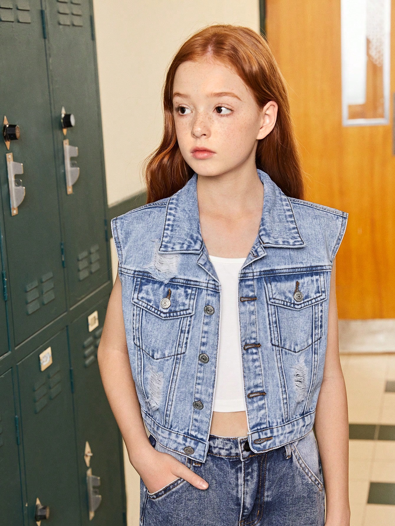 Tween Girls Denim Jackets & Coats