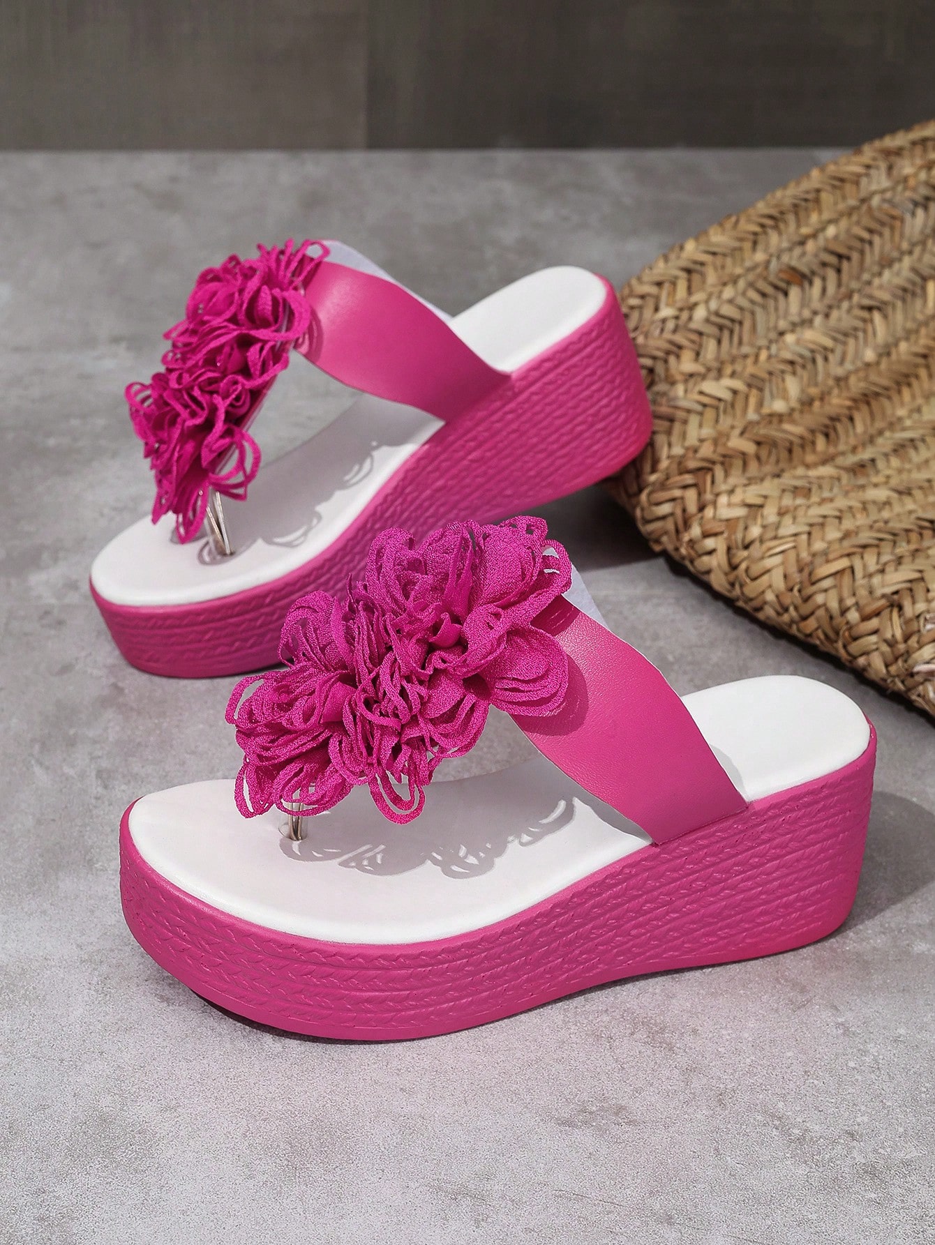 In Hot Pink Women Platforms & Wedge Sandals