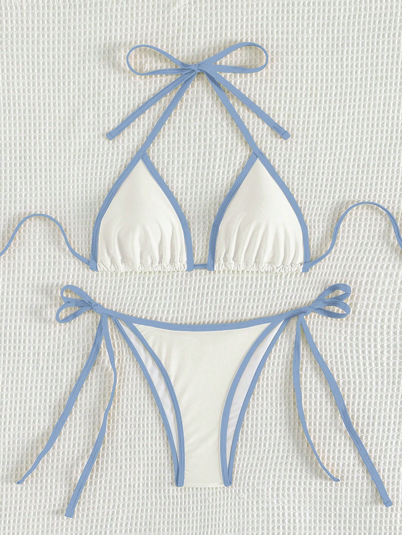 In White Women Bikini Sets