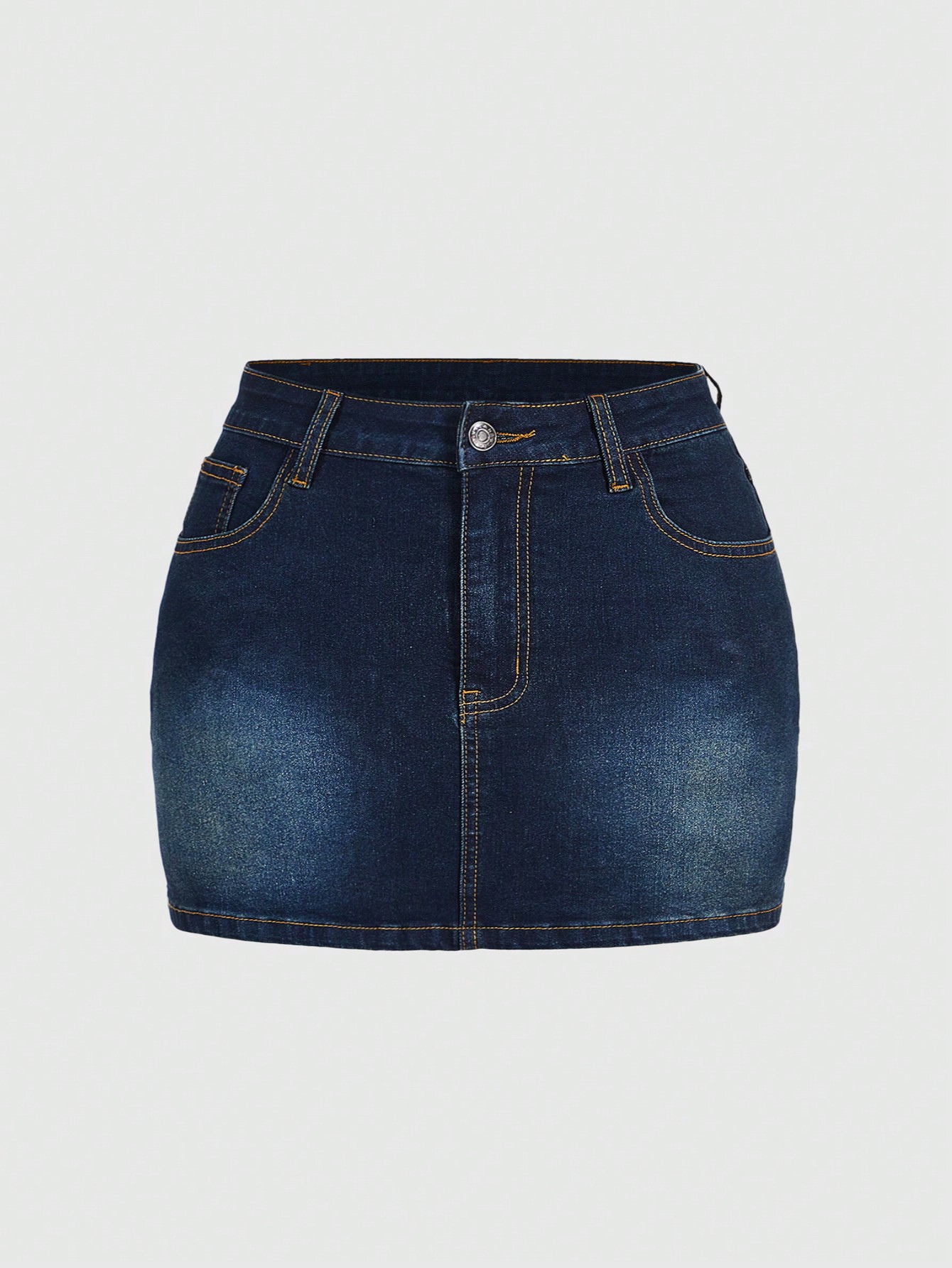 Plus Size Denim Skirts