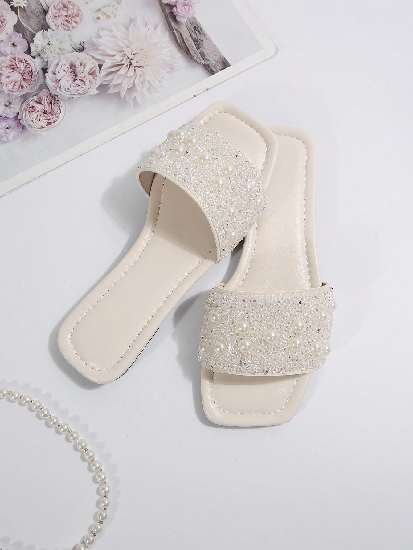 In White Women Flat Sandals