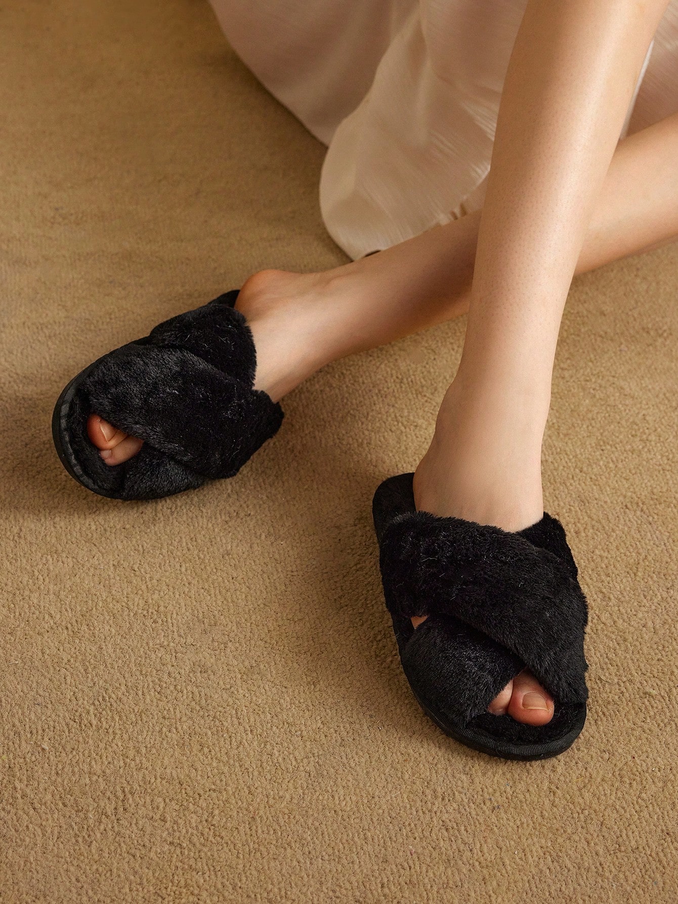 In Black Women Home Slippers