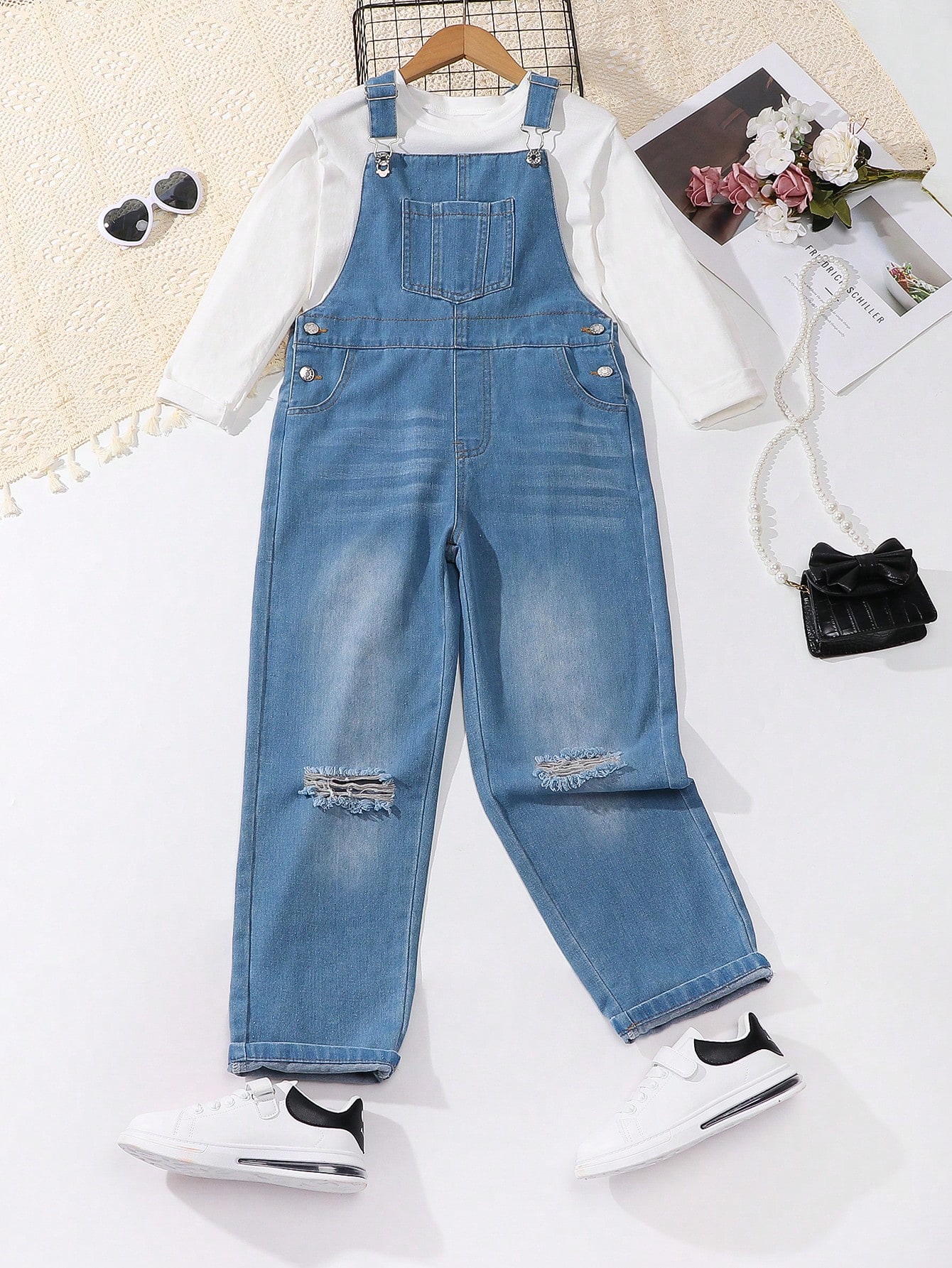 Tween Girls Denim Overalls & Jumpsuits