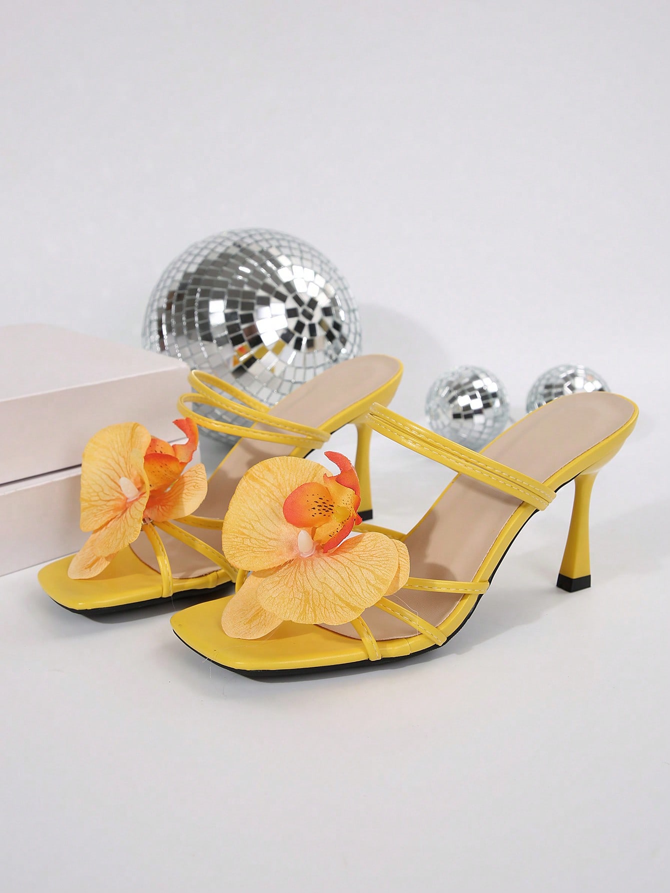 In Yellow Women Heeled Sandals