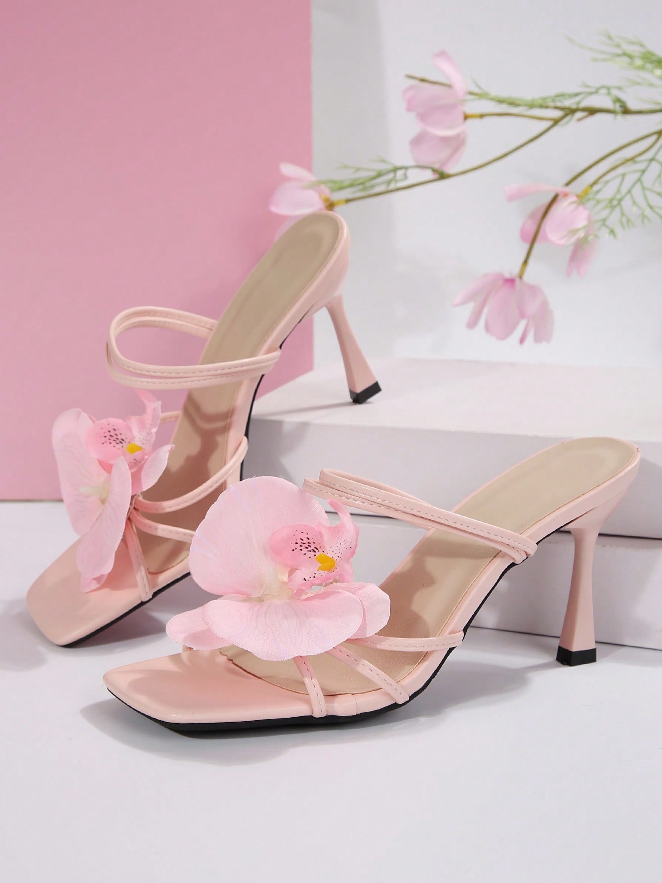 In Pink Women Heeled Sandals