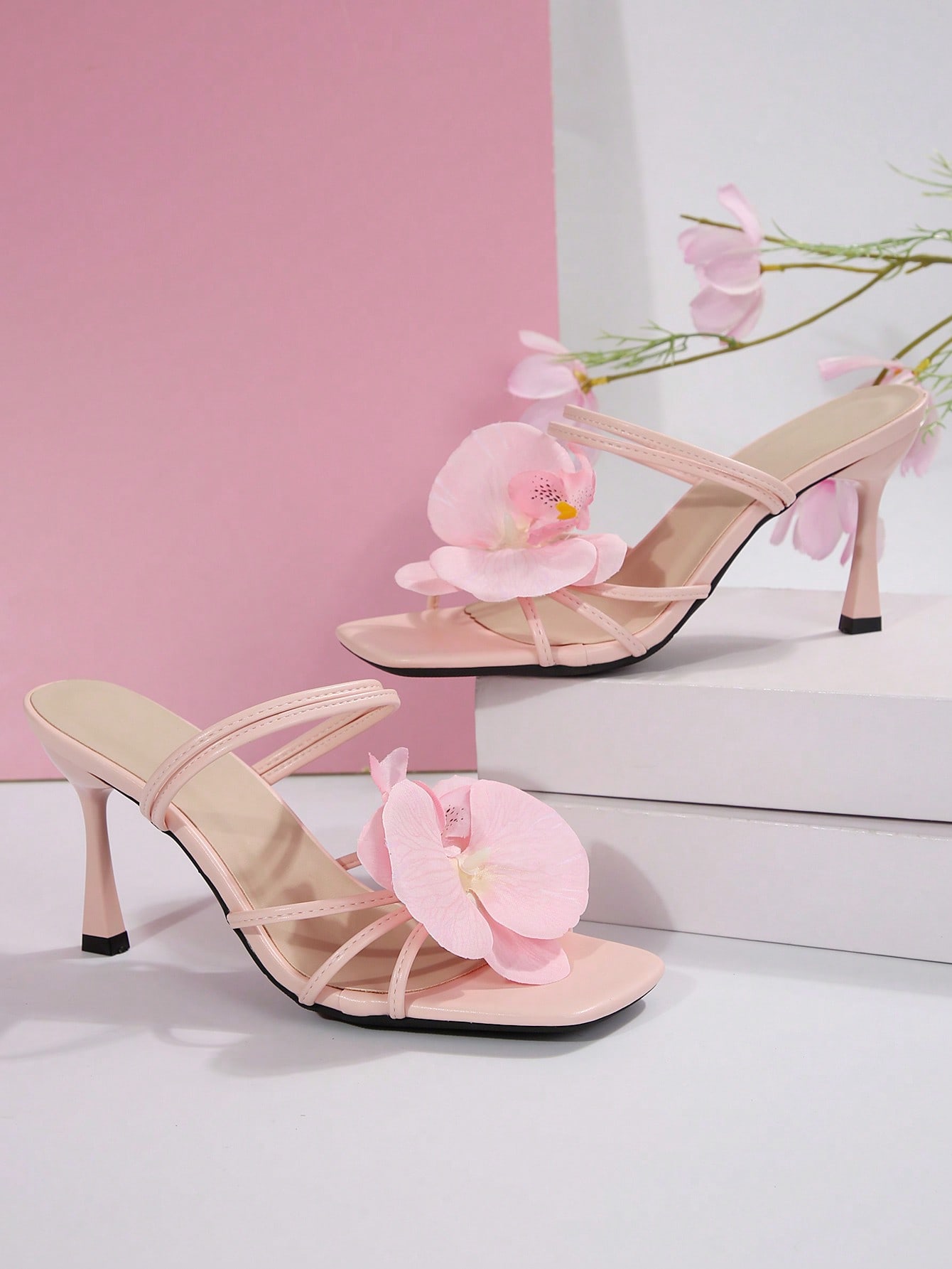 In Pink Women Heeled Sandals