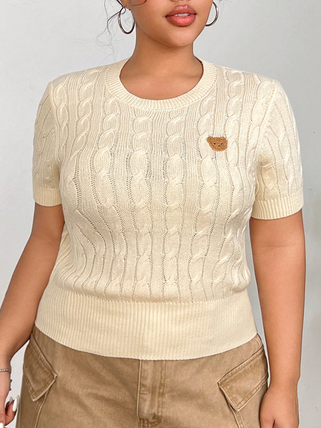 In Casual Plus Size Knit Tops