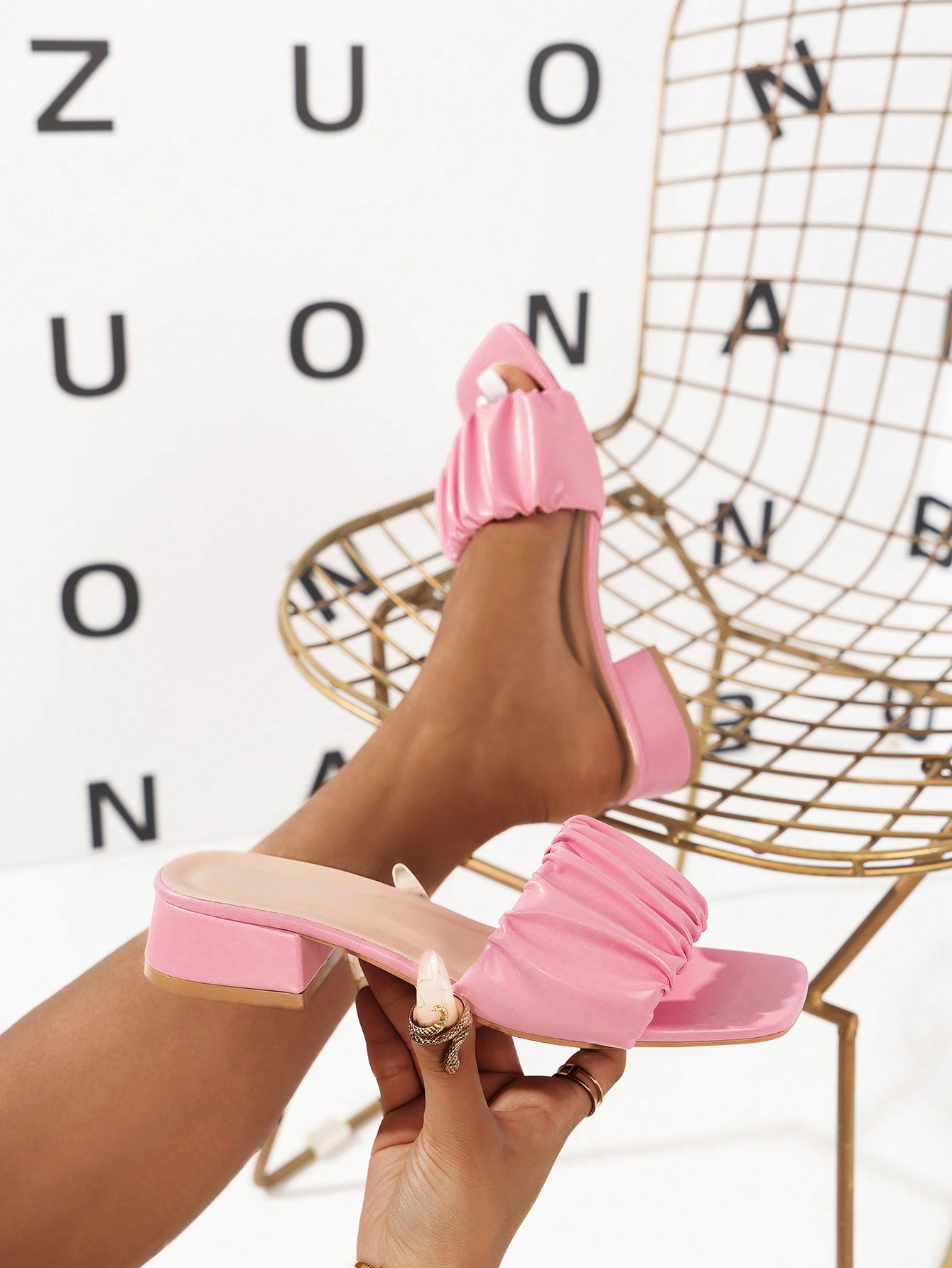 In Pink Women Heeled Sandals