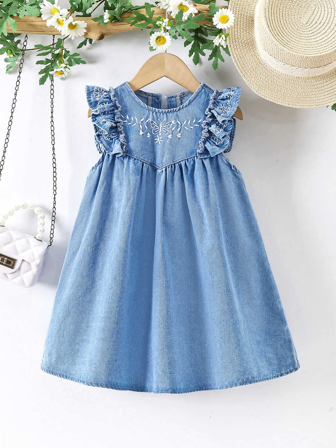 Young Girls Denim Dresses