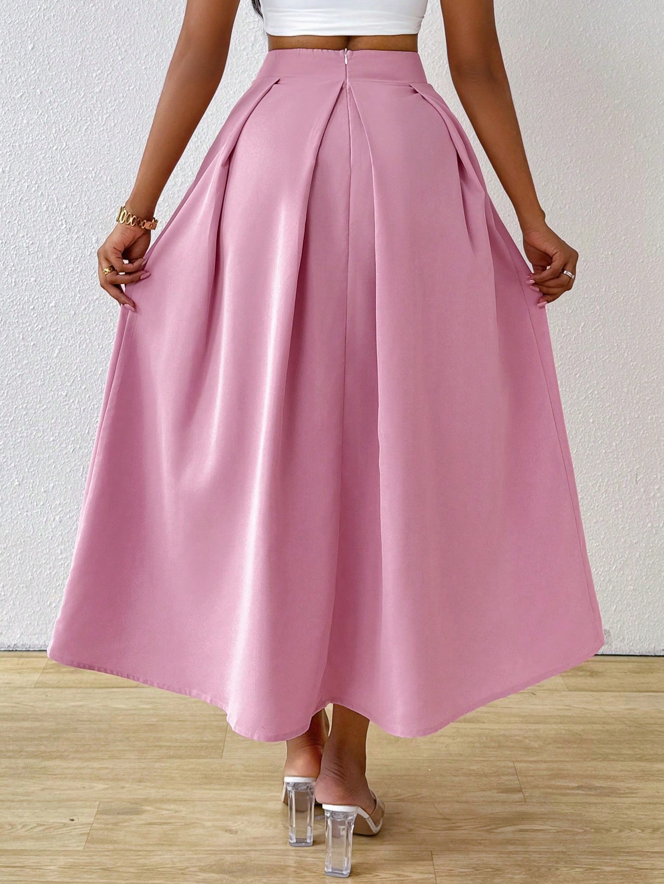 In Pink Women Skirts