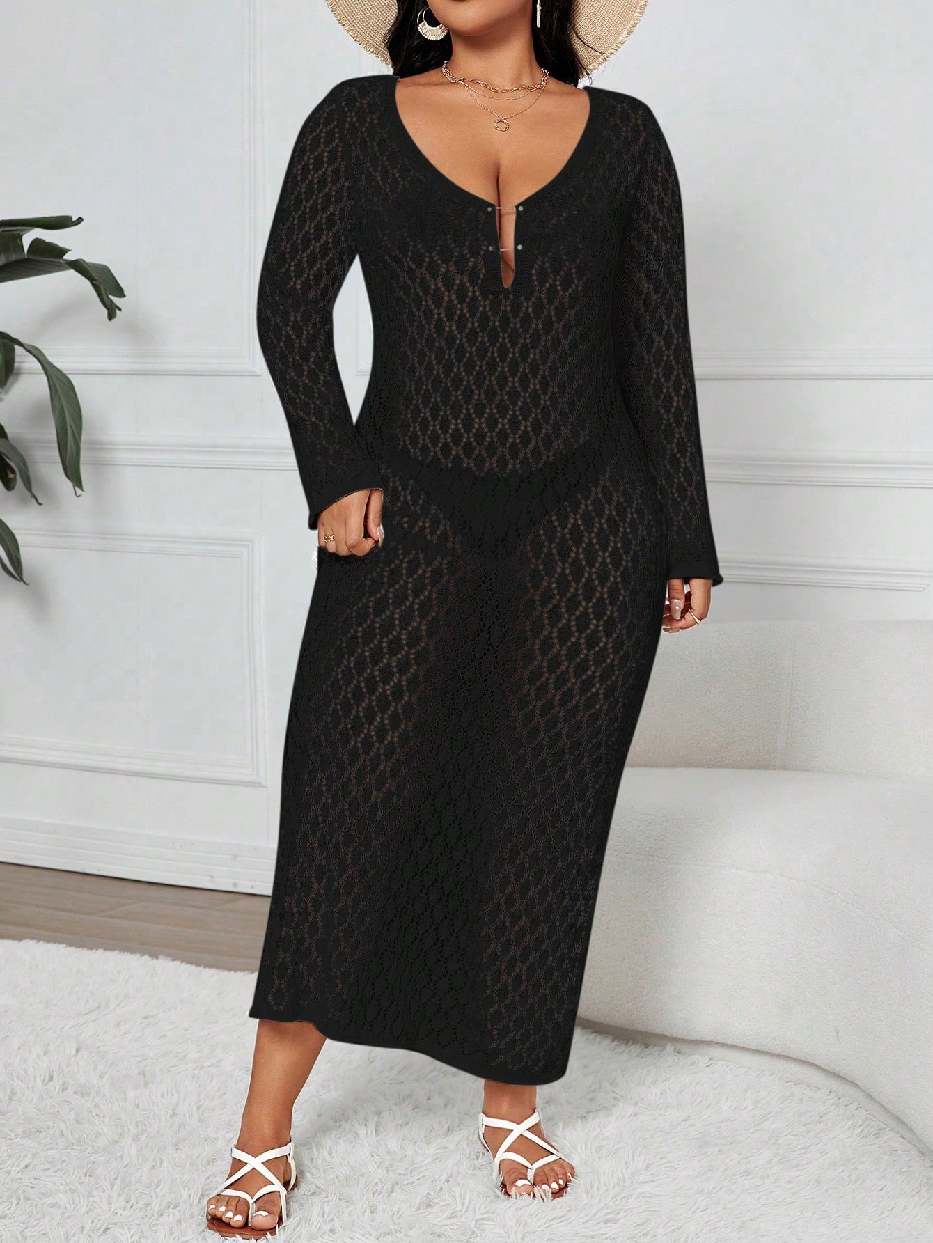 In Casual Plus Size Sweater Dresses