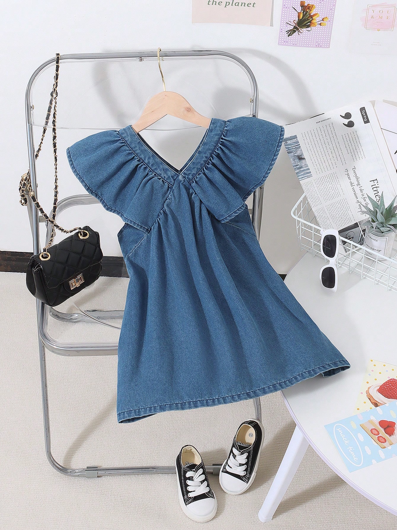 Young Girls Denim Dresses