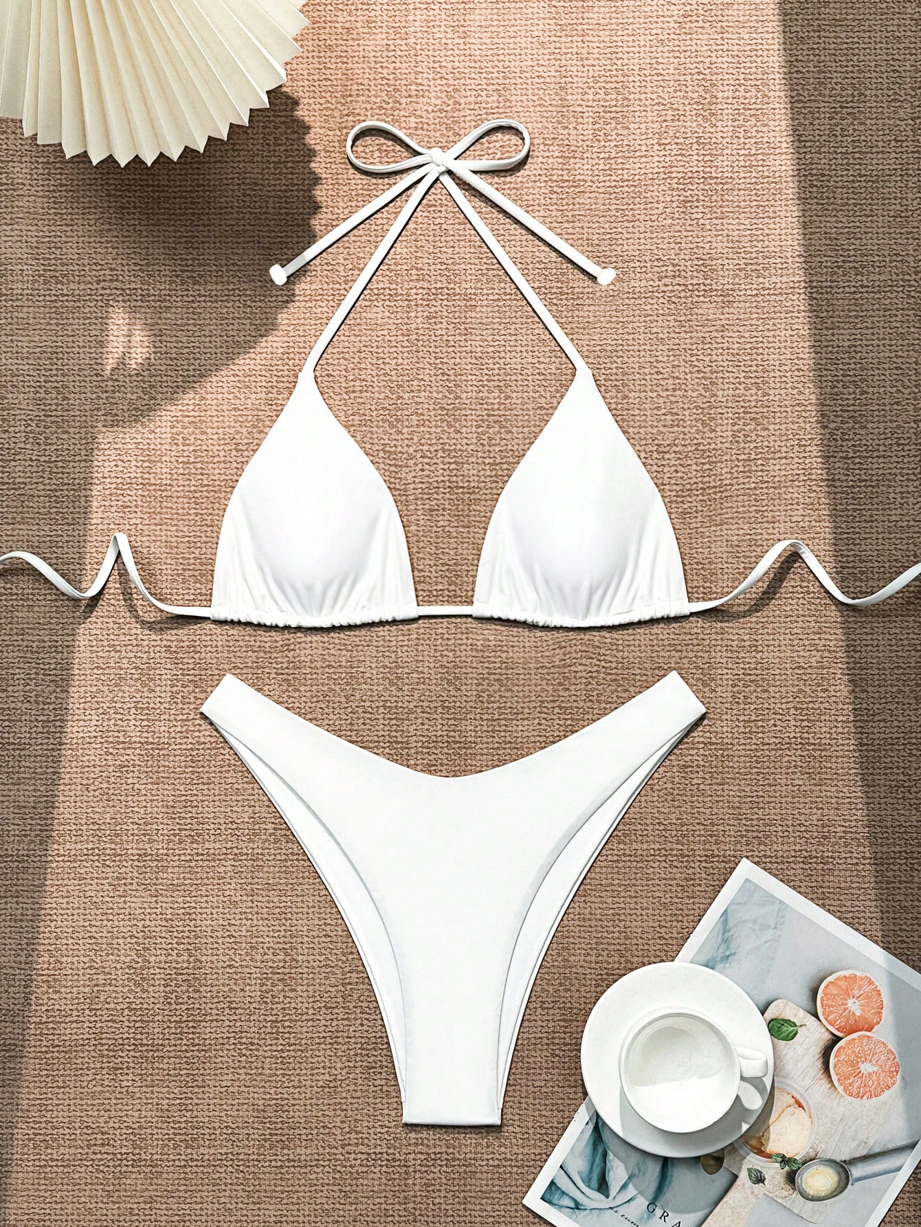 In White Women Bikini Sets