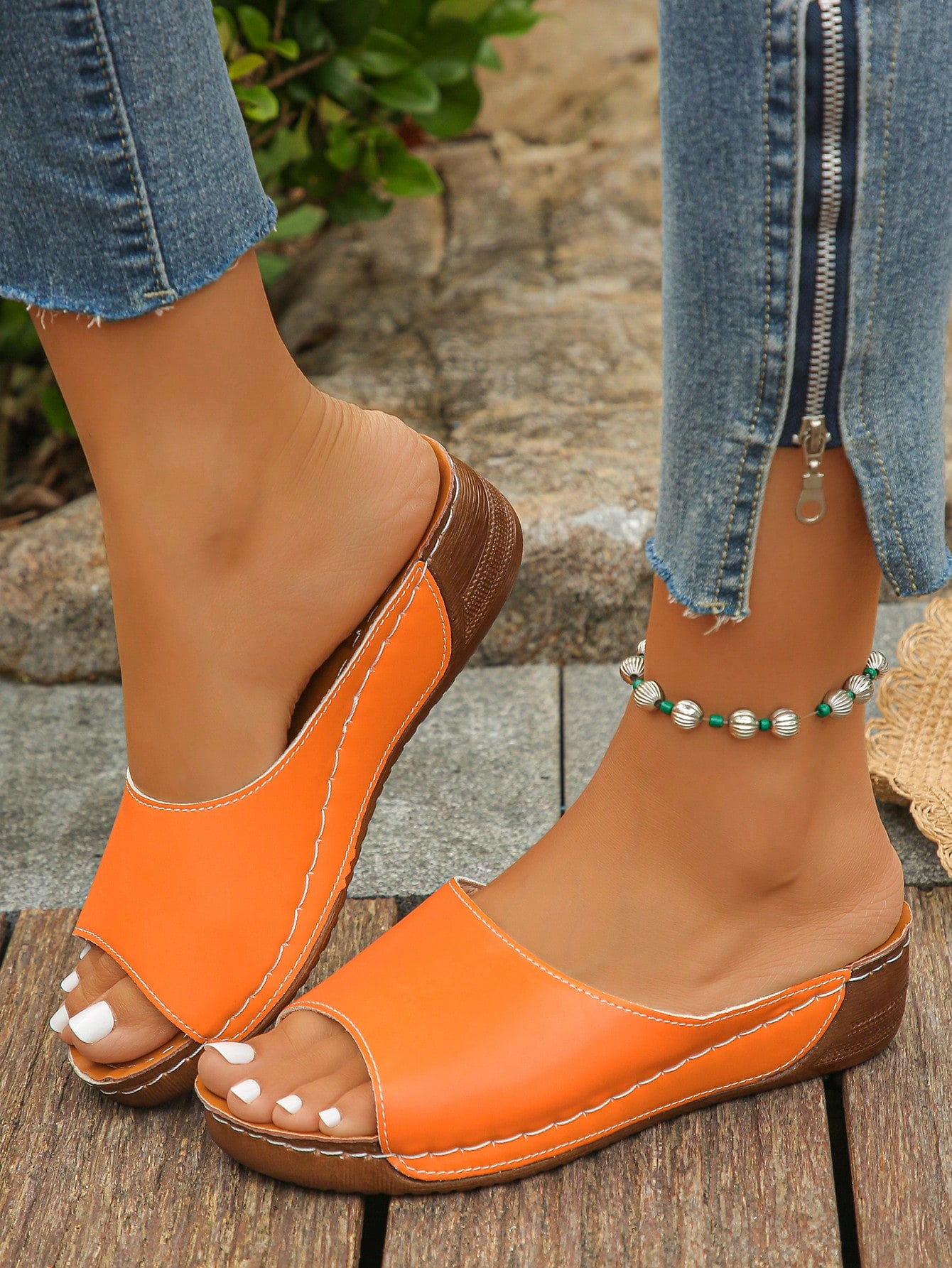 In Orange Women Platforms & Wedge Sandals