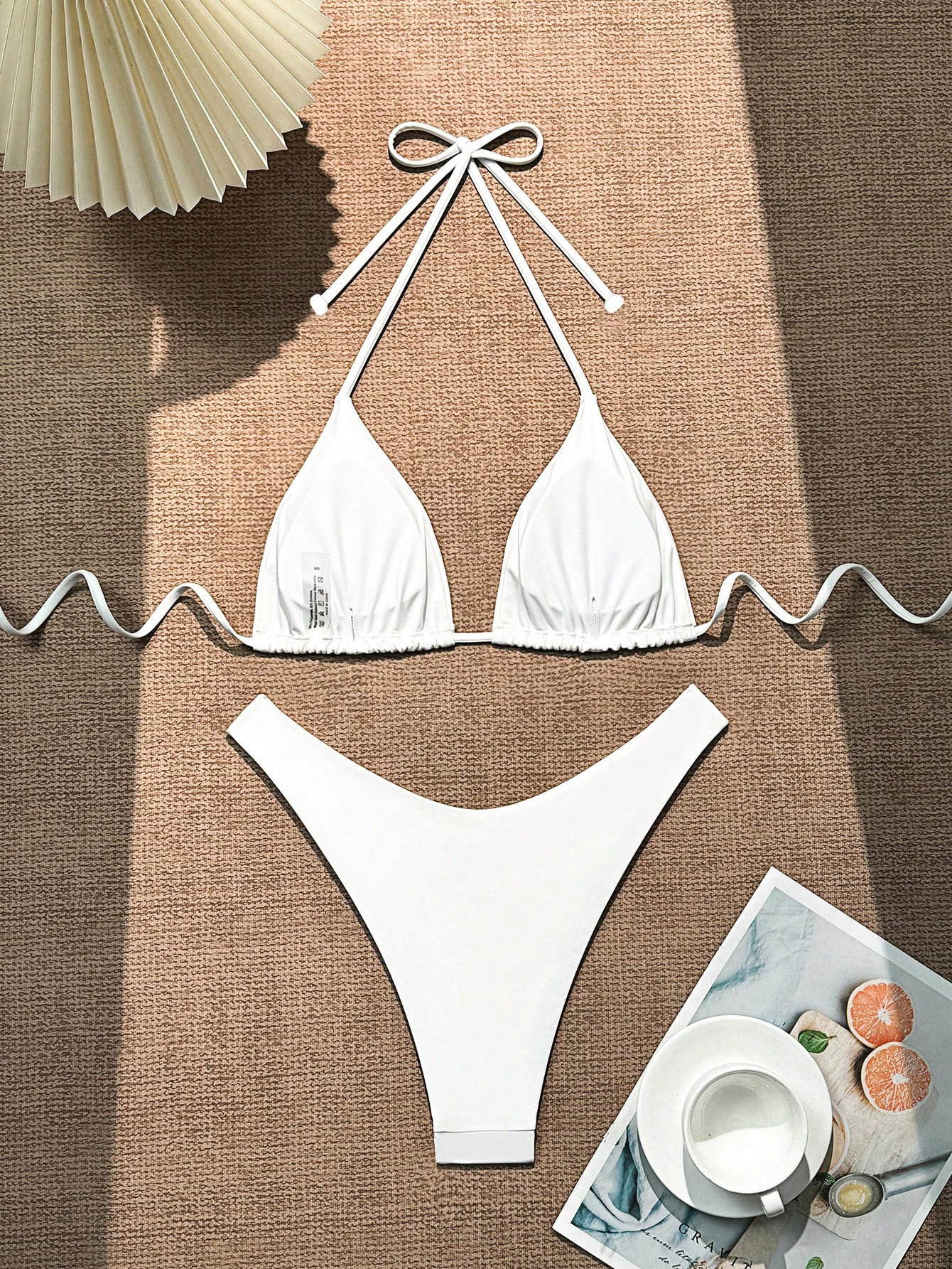 In White Women Bikini Sets