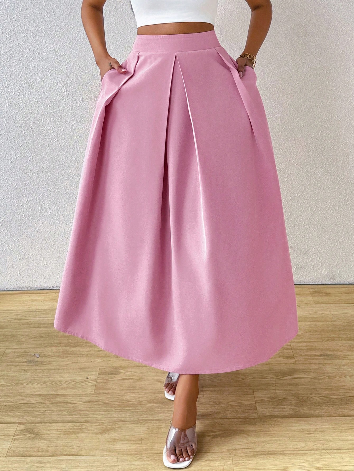 In Pink Women Skirts