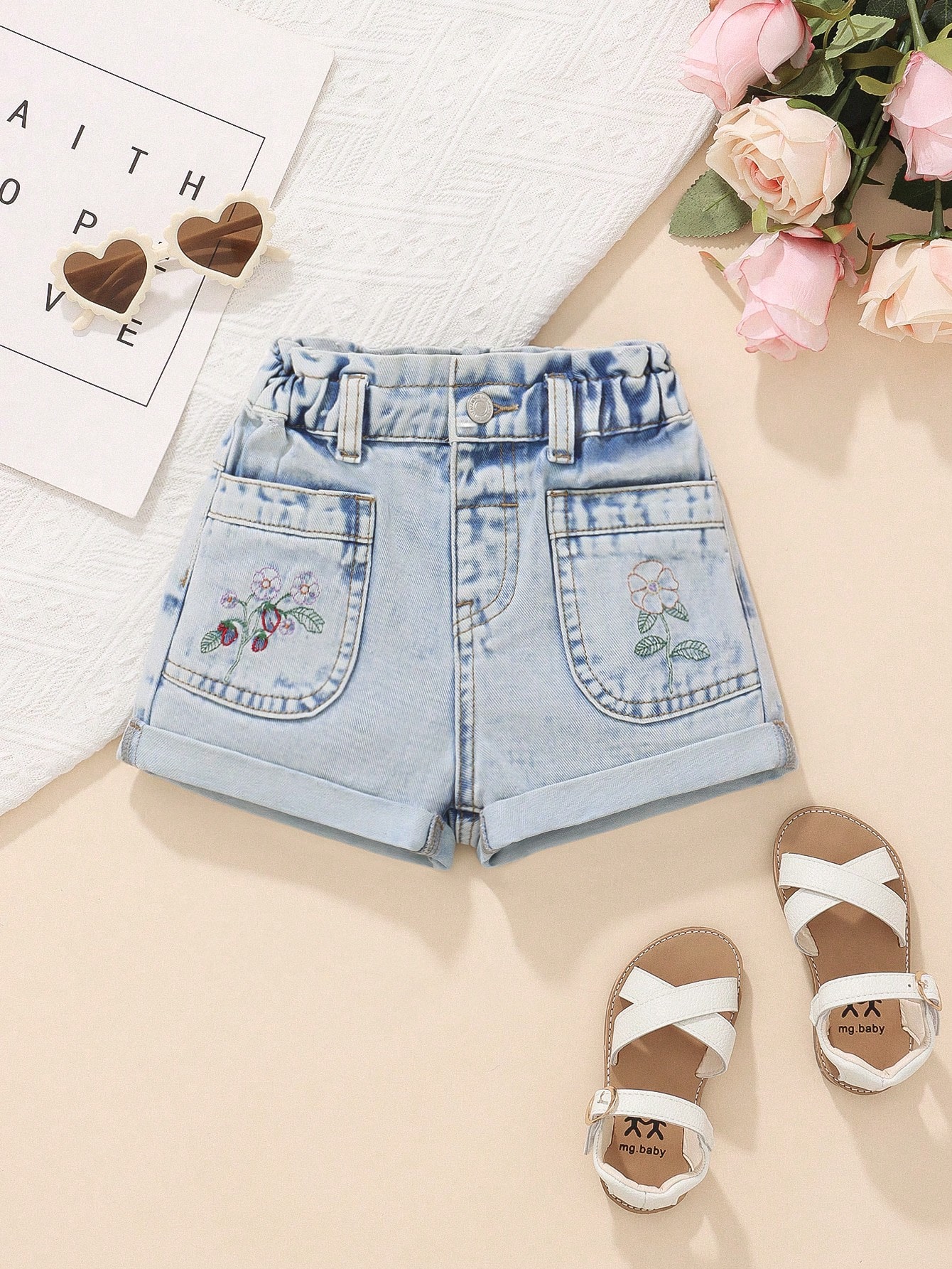 Young Girls Denim Shorts