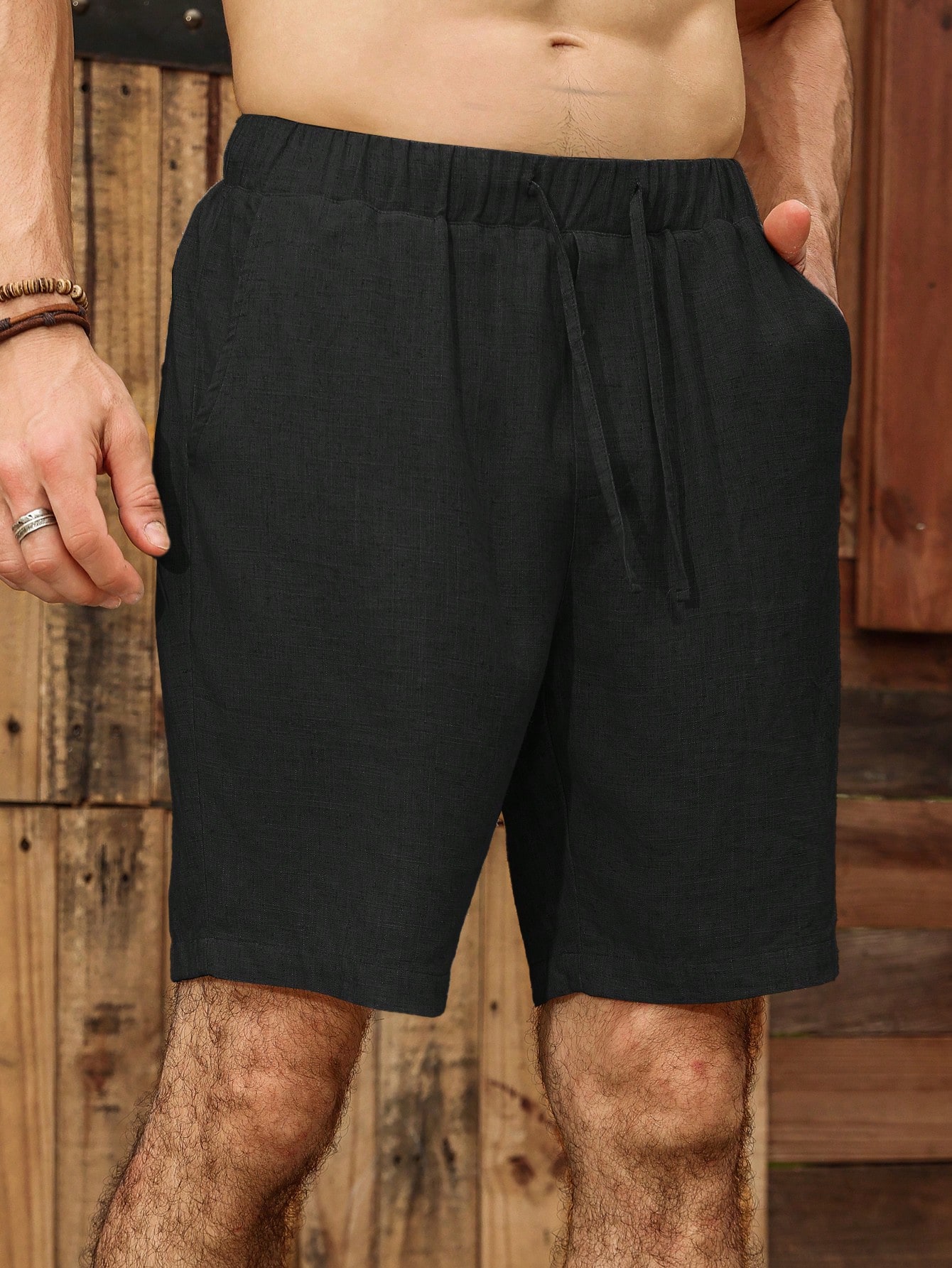 Men Linen Shorts